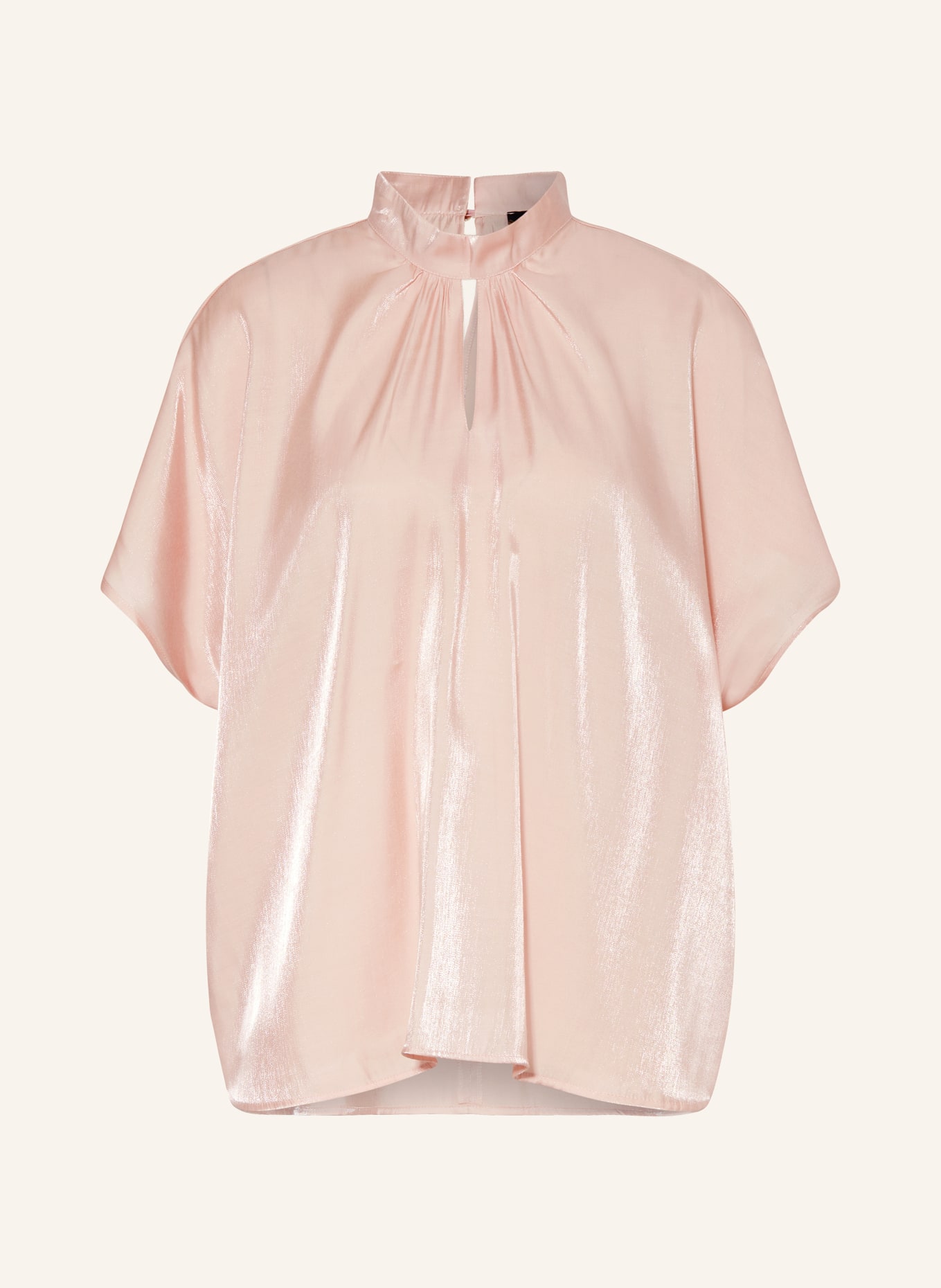 MORE & MORE Shirt blouse in satin, Color: 0814 powder rose (Image 1)