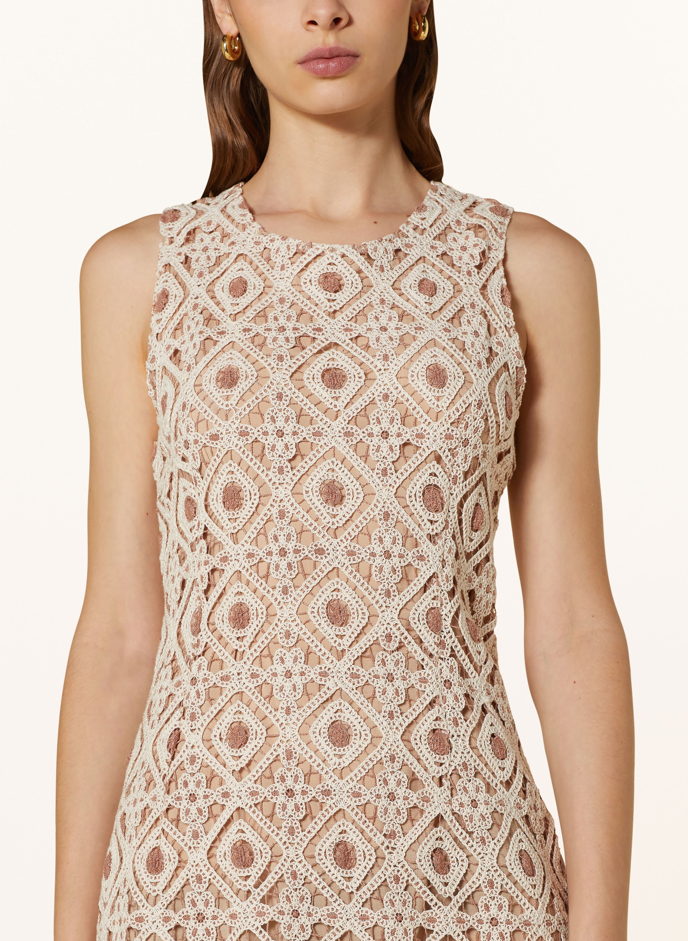 MORE & MORE Lace dress, Color: NUDE/ LIGHT BROWN (Image 4)