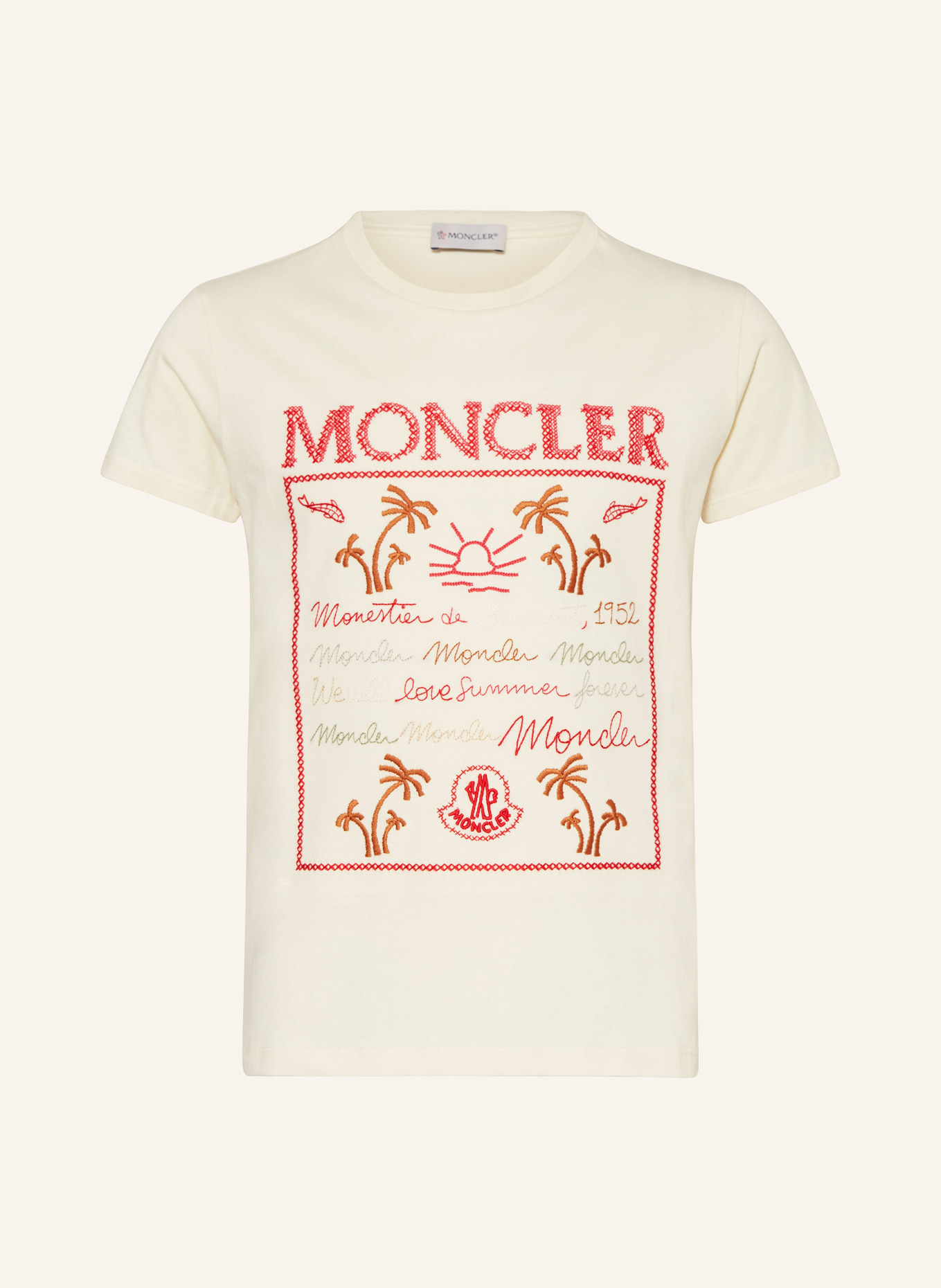 MONCLER enfant T-shirt: ECRU