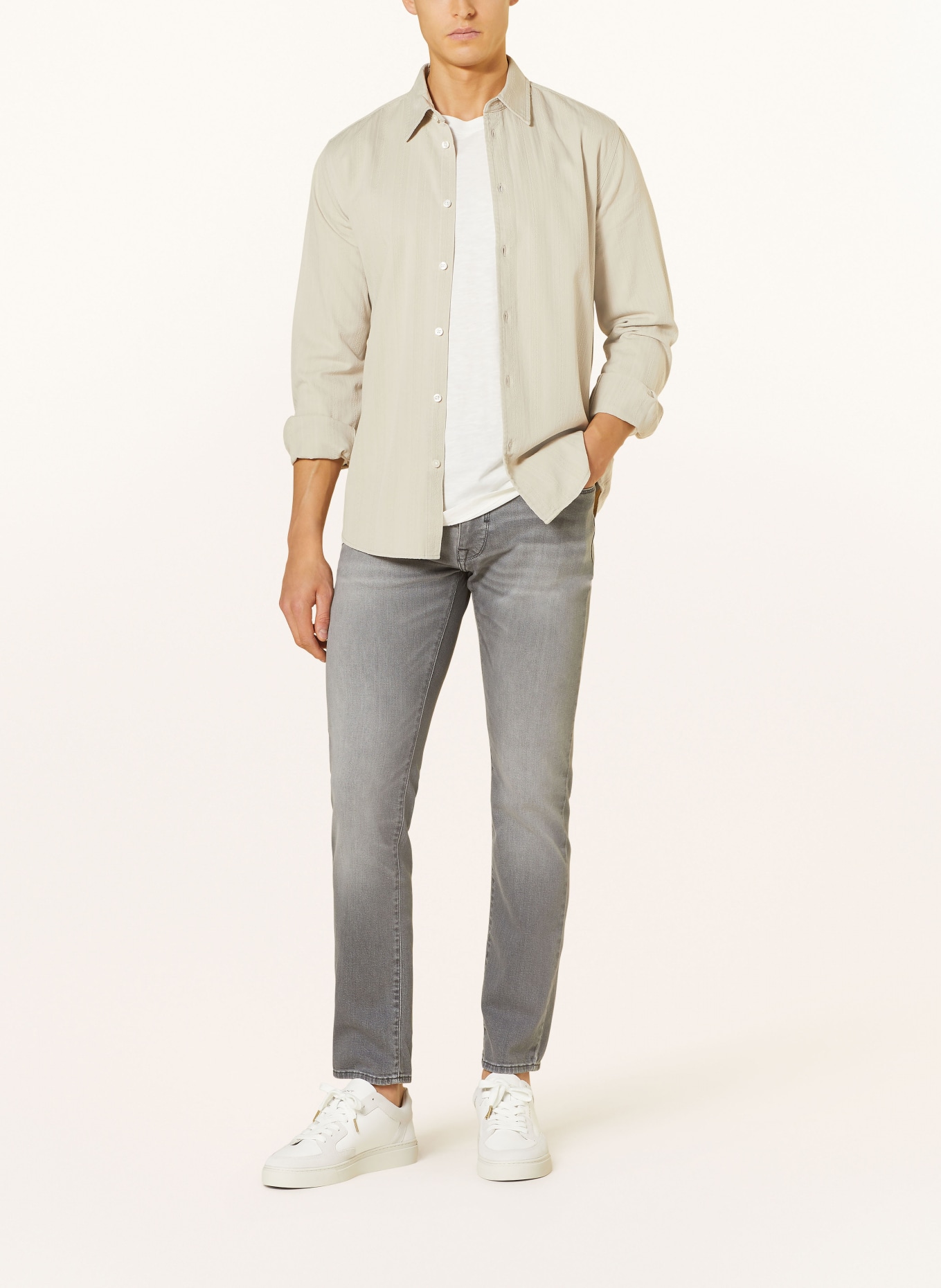 pierre cardin Jeans LYON Tapered Fit, Farbe: 9839 grey fashion fancy (Bild 2)