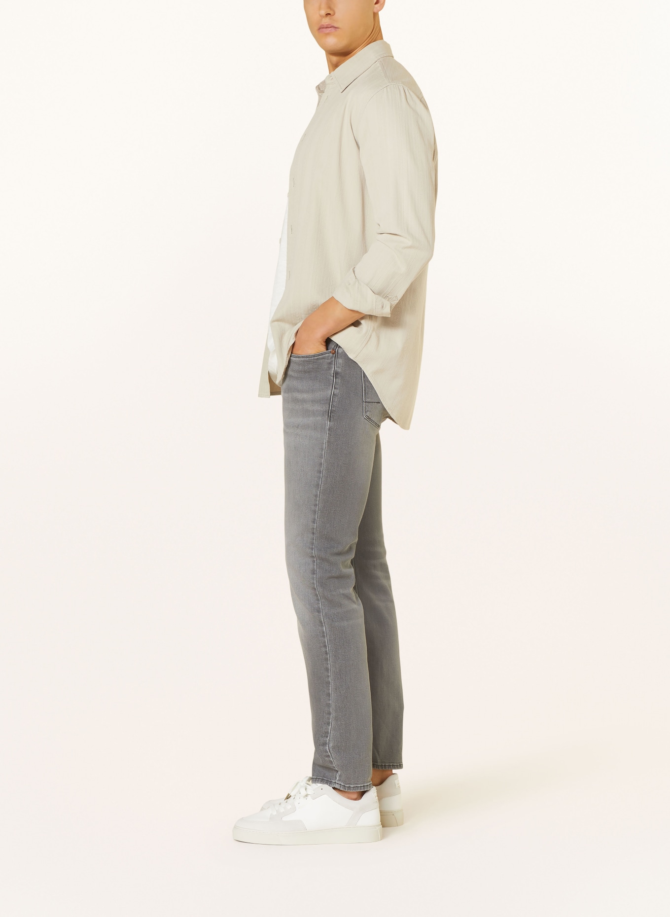 pierre cardin Jeans LYON Tapered Fit, Farbe: 9839 grey fashion fancy (Bild 4)