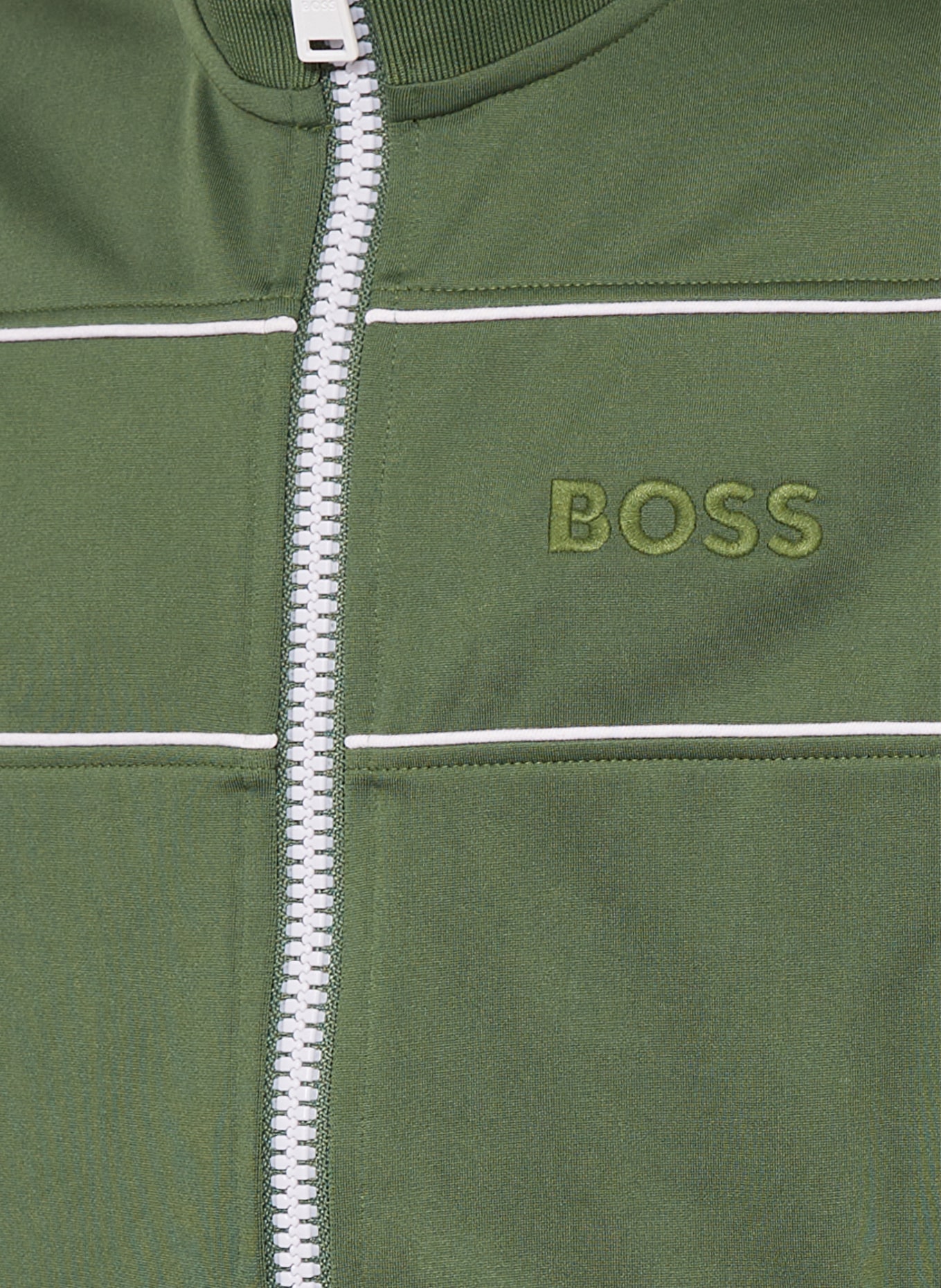 BOSS Bluza rozpinana, Kolor: ZIELONY (Obrazek 3)