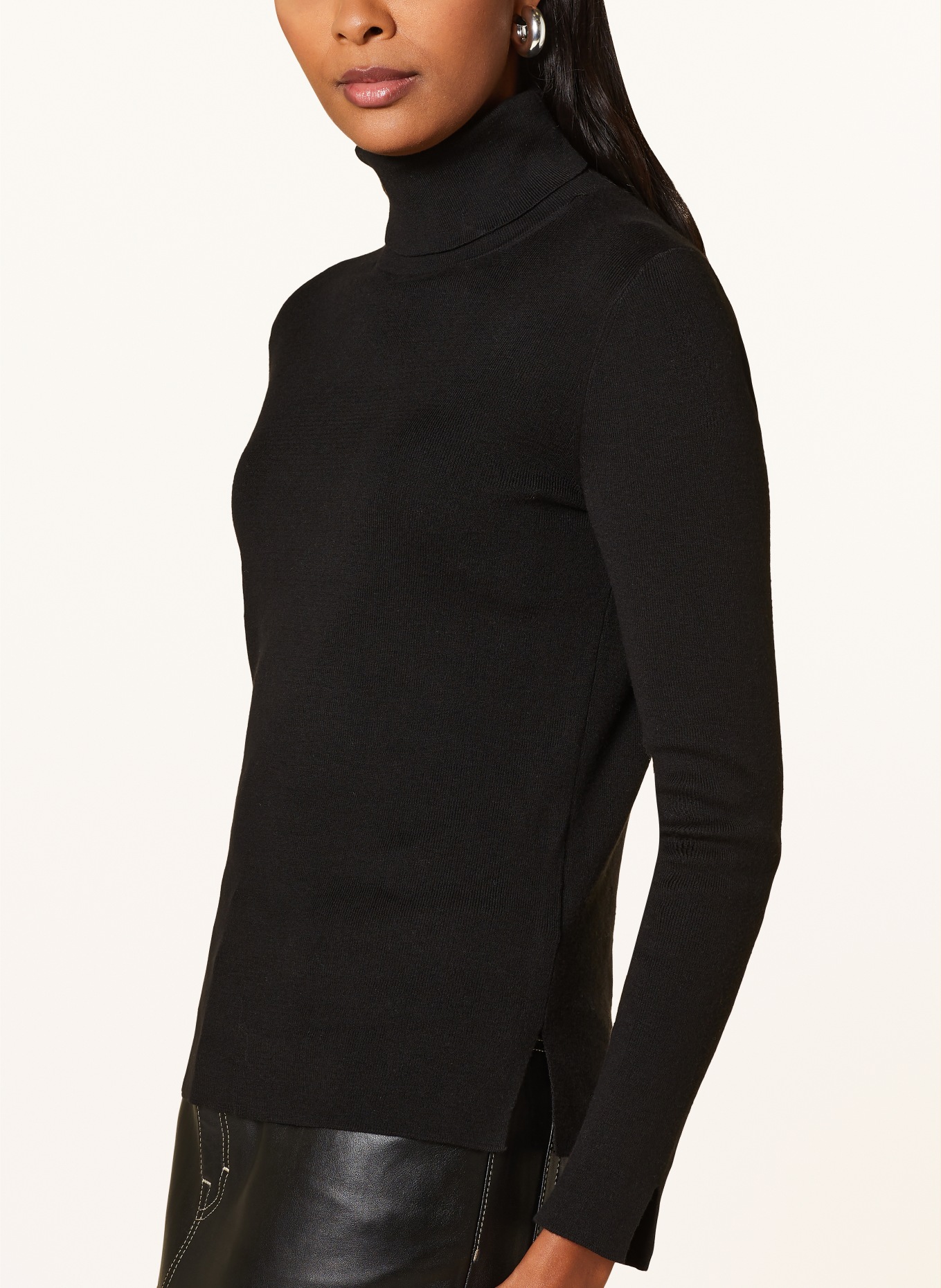WHISTLES Turtleneck sweater MAJA, Color: BLACK (Image 4)