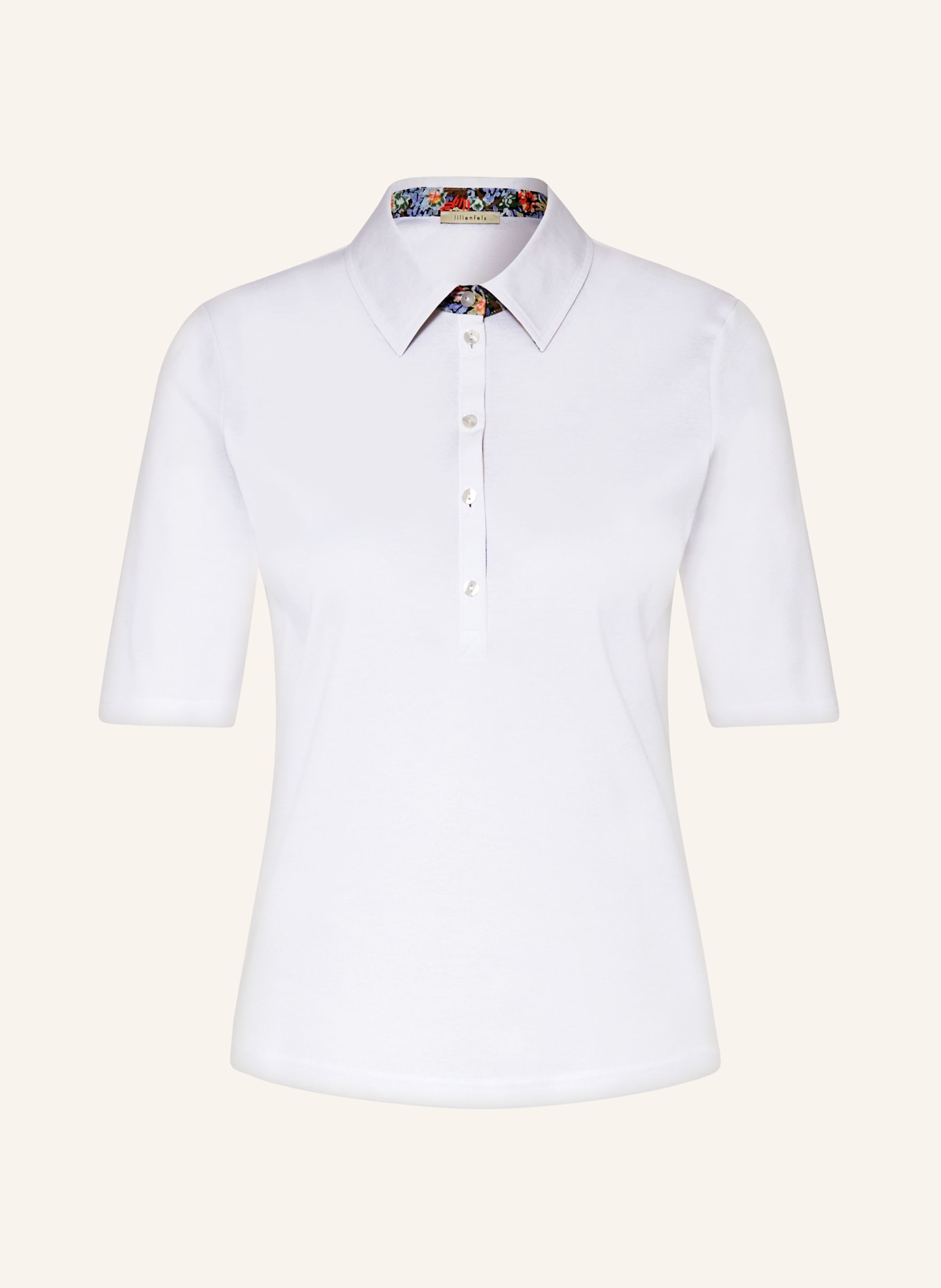 lilienfels Jersey-Poloshirt, Farbe: WEISS (Bild 1)