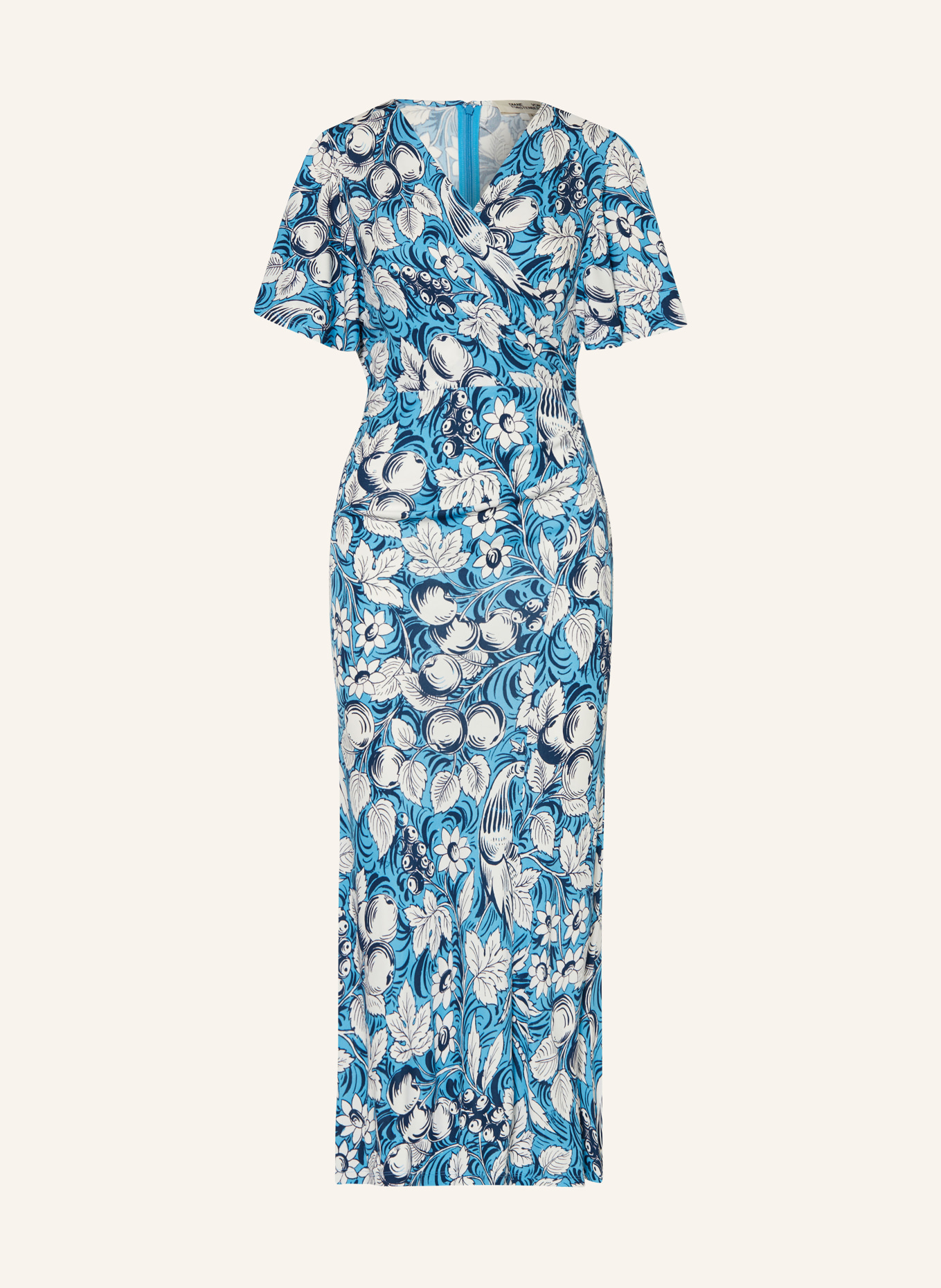 DIANE VON FURSTENBERG Dress ZETNA, Color: WHITE/ DARK BLUE/ LIGHT BLUE (Image 1)