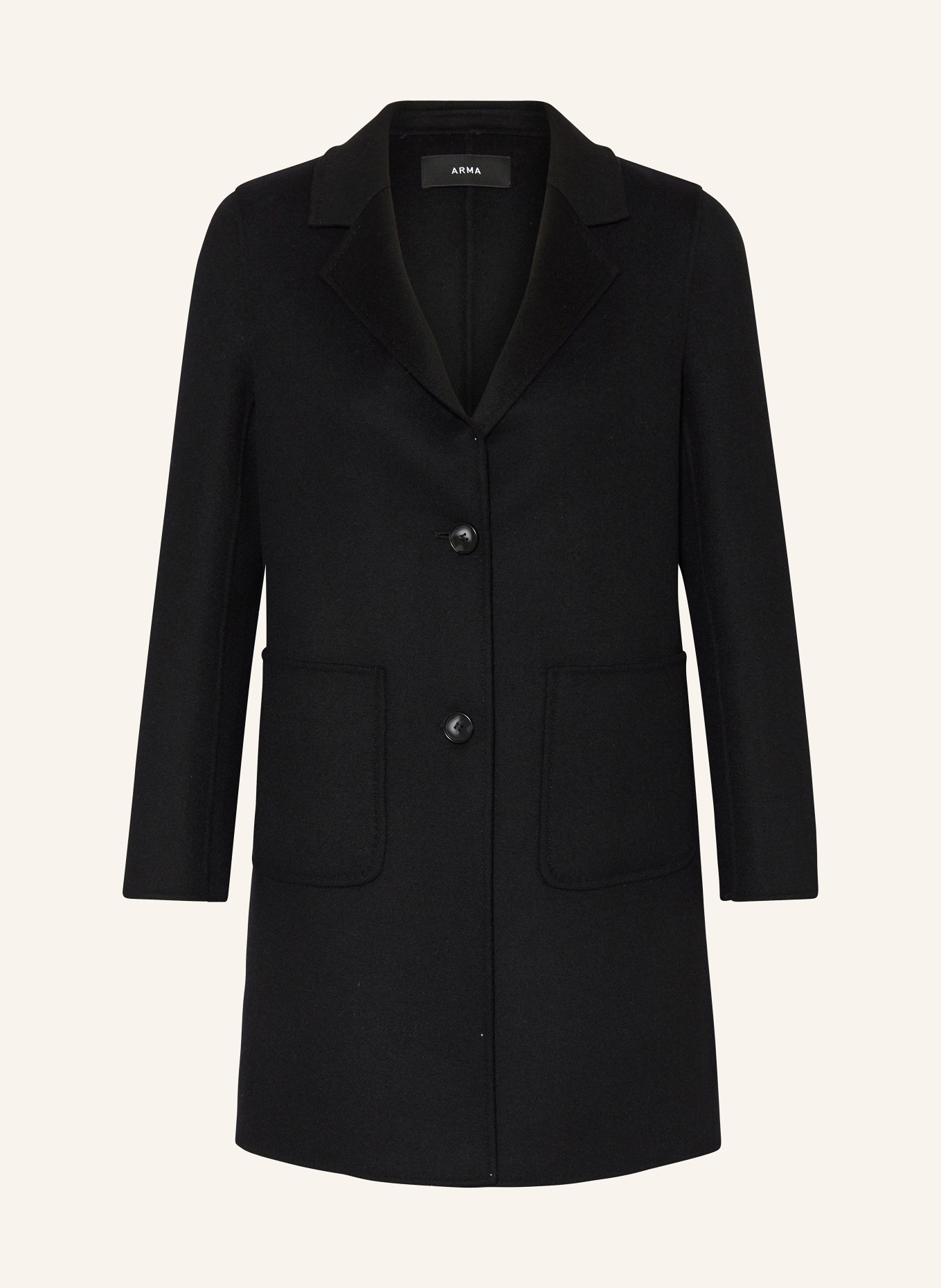 ARMA Wool coat LUCERAM, Color: BLACK (Image 1)