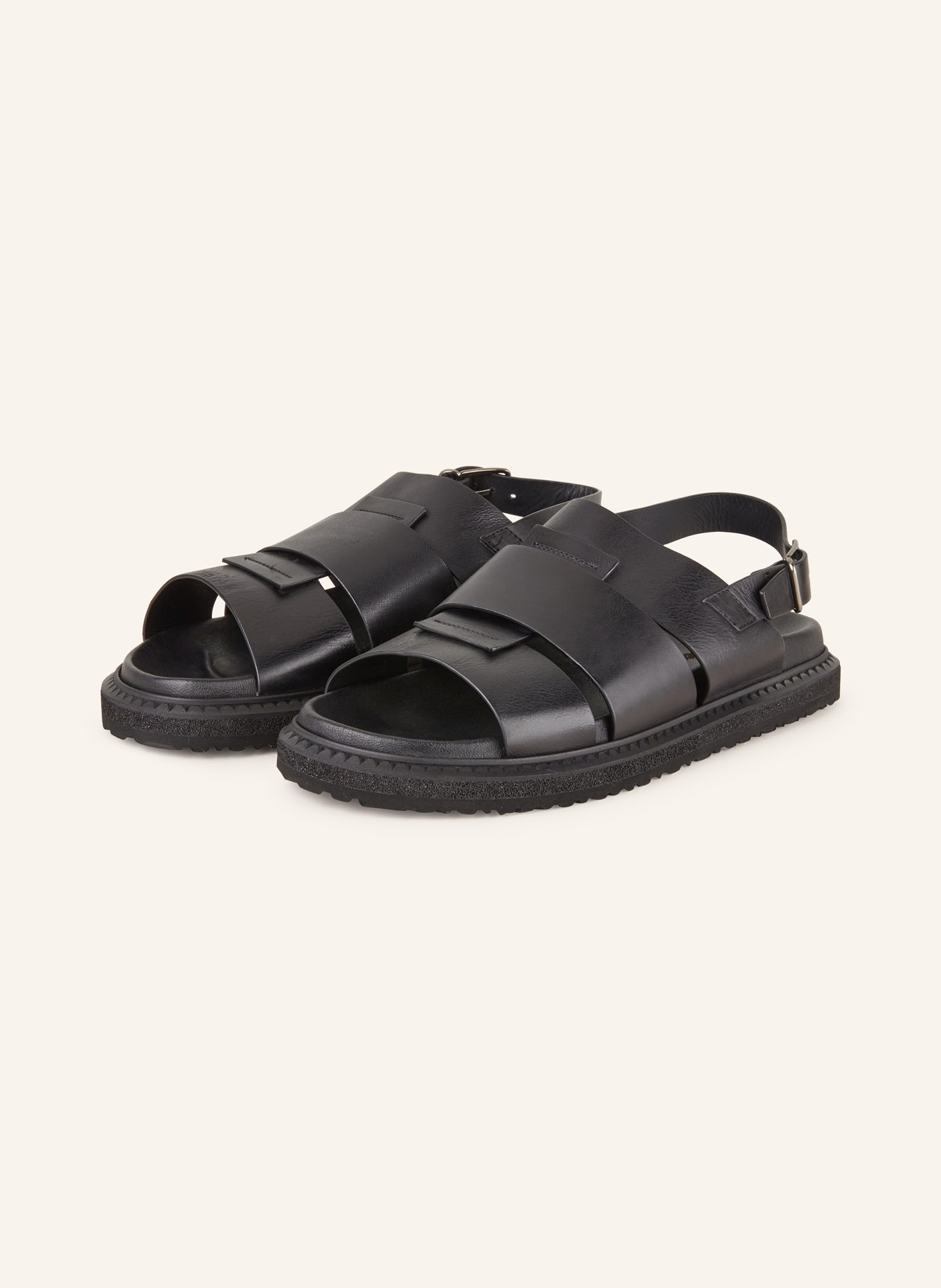 Cordwainer Sandals, Color: BLACK (Image 1)