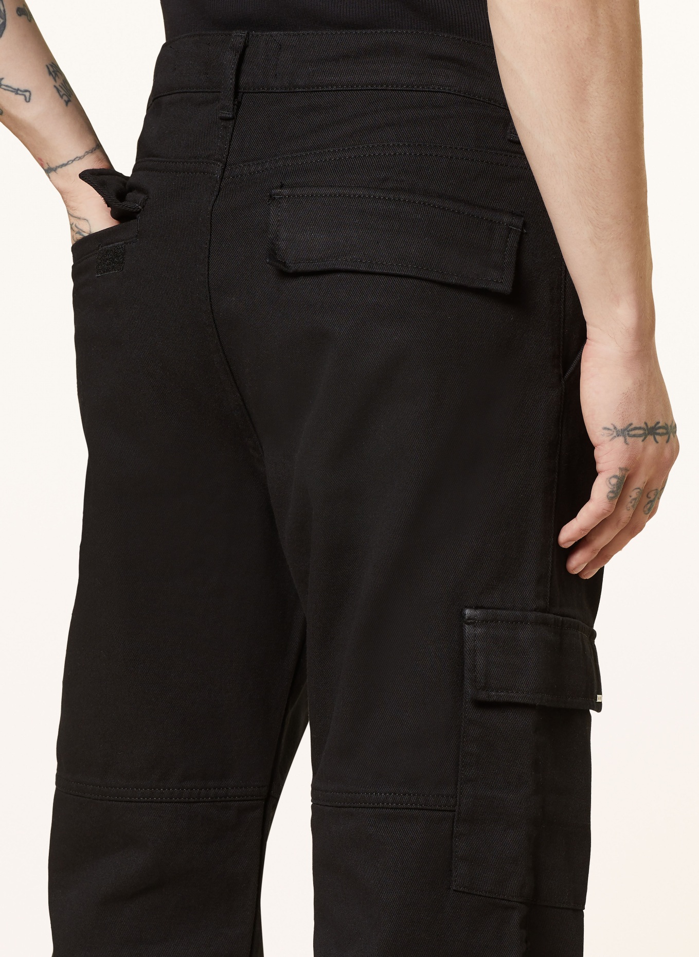 EIGHTYFIVE Cargo jeans baggy fit, Color: BLACK (Image 5)