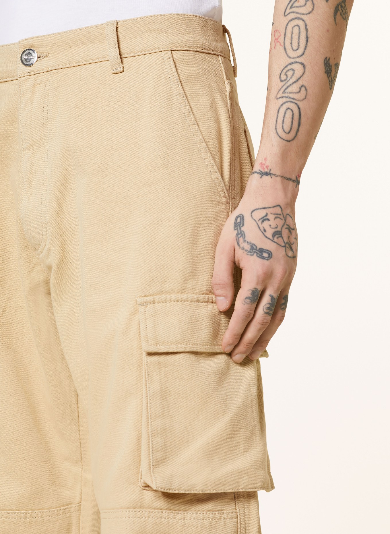EIGHTYFIVE Cargo pants baggy fit, Color: CAMEL (Image 5)