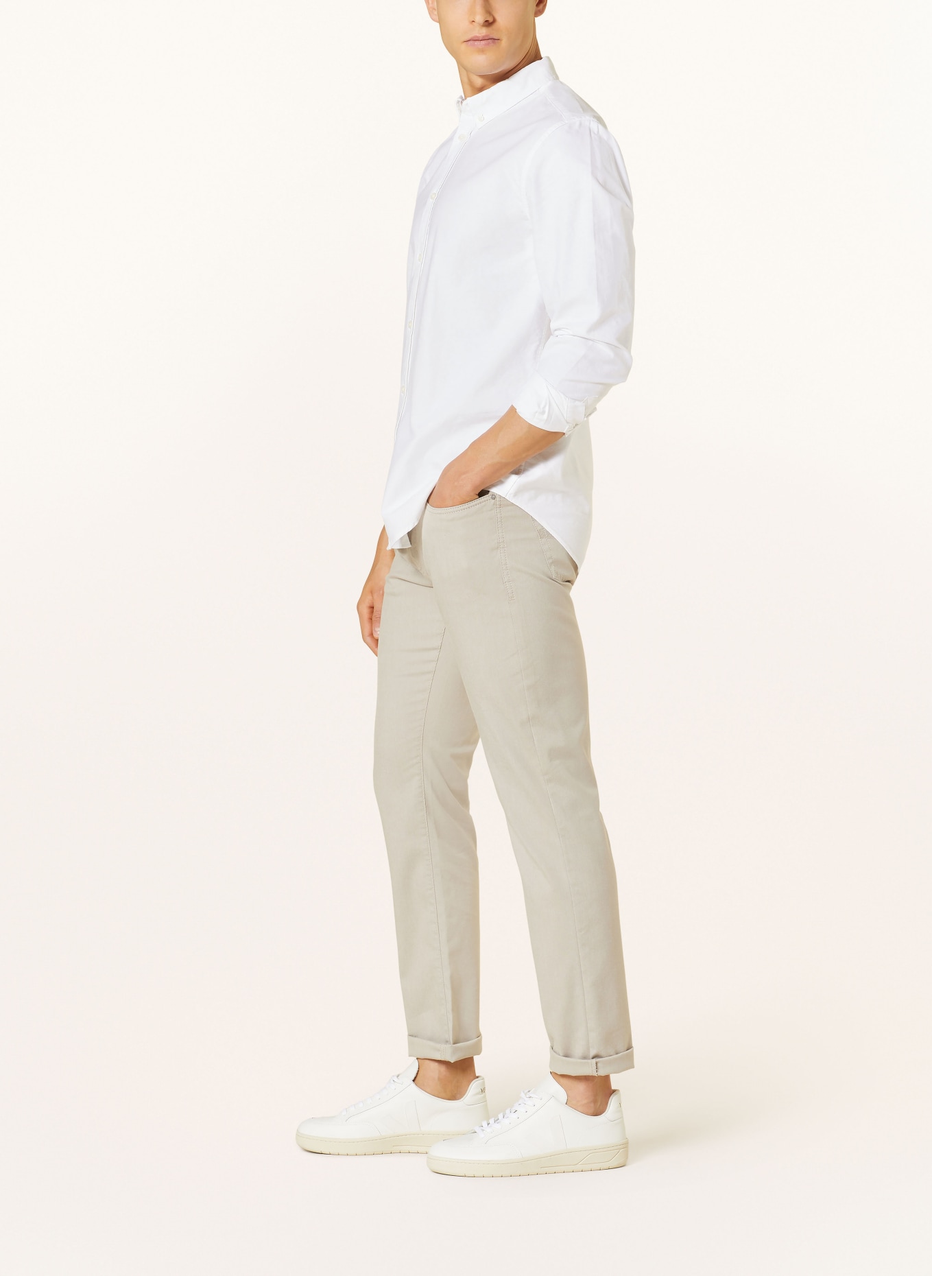 pierre cardin Trousers LYON tapered fit, Color: TAUPE (Image 4)