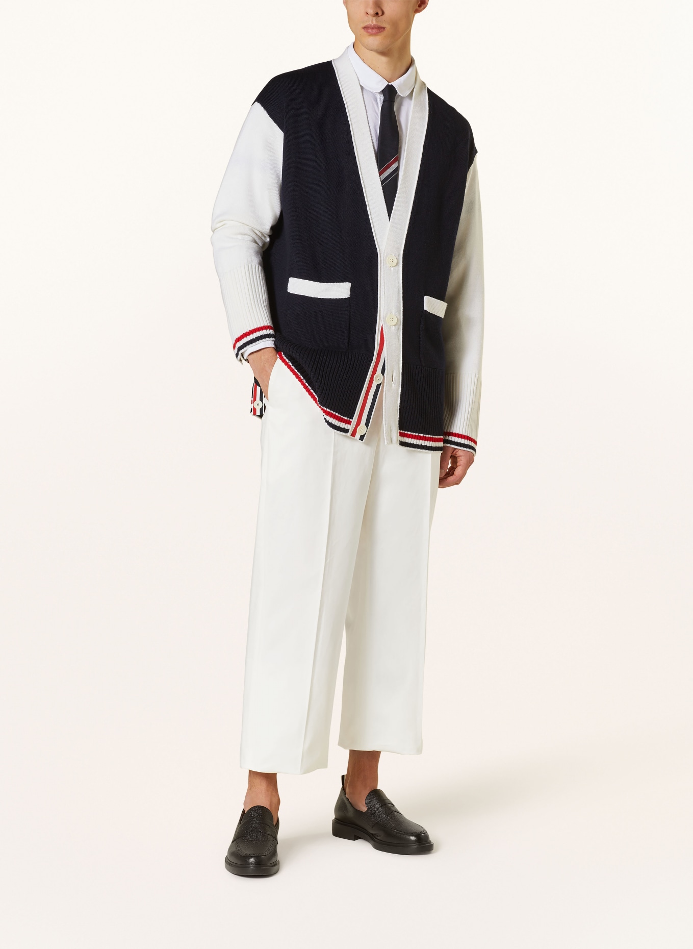 THOM BROWNE. Trousers regular fit, Color: WHITE (Image 2)