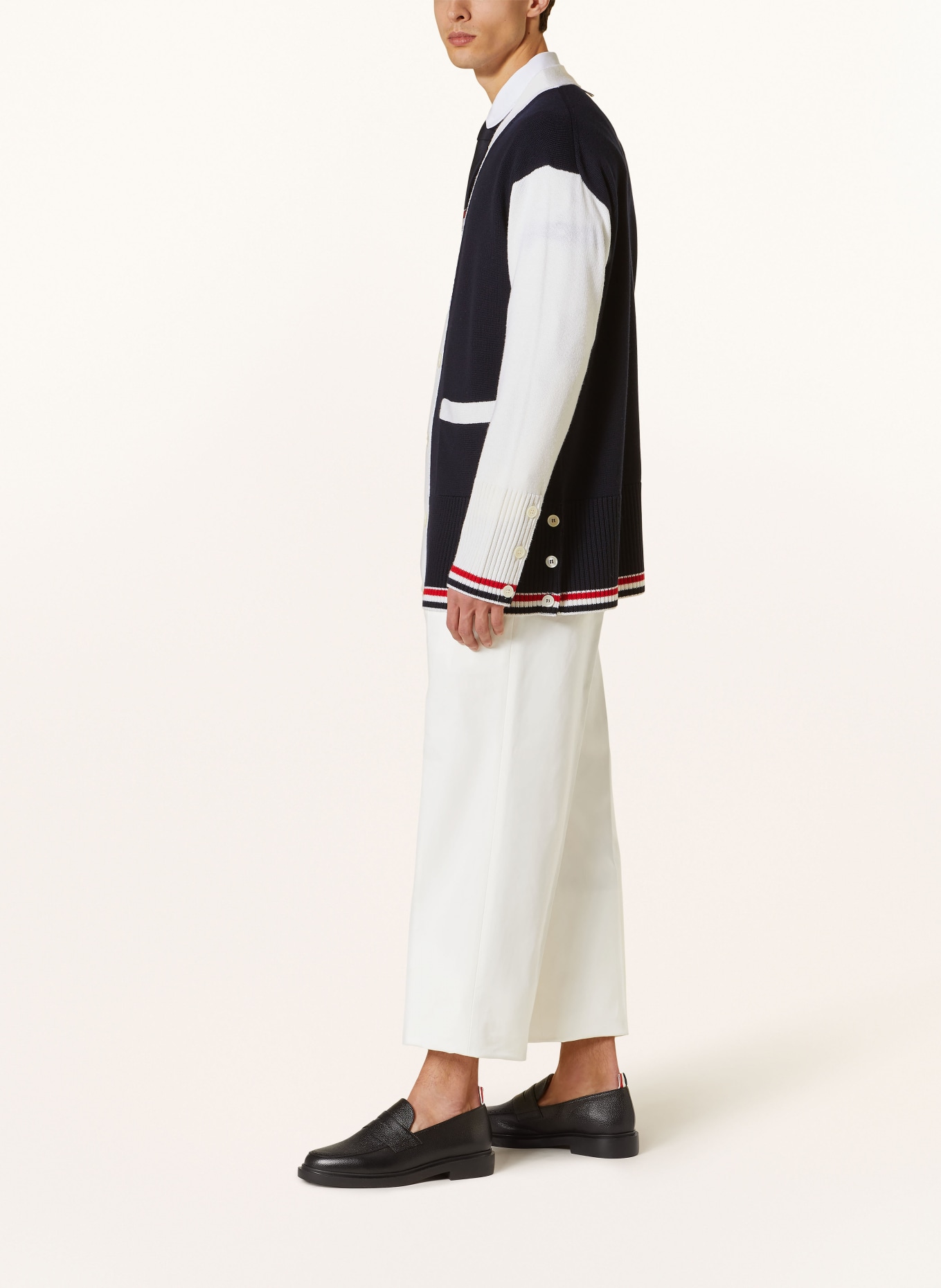 THOM BROWNE. Trousers regular fit, Color: WHITE (Image 4)