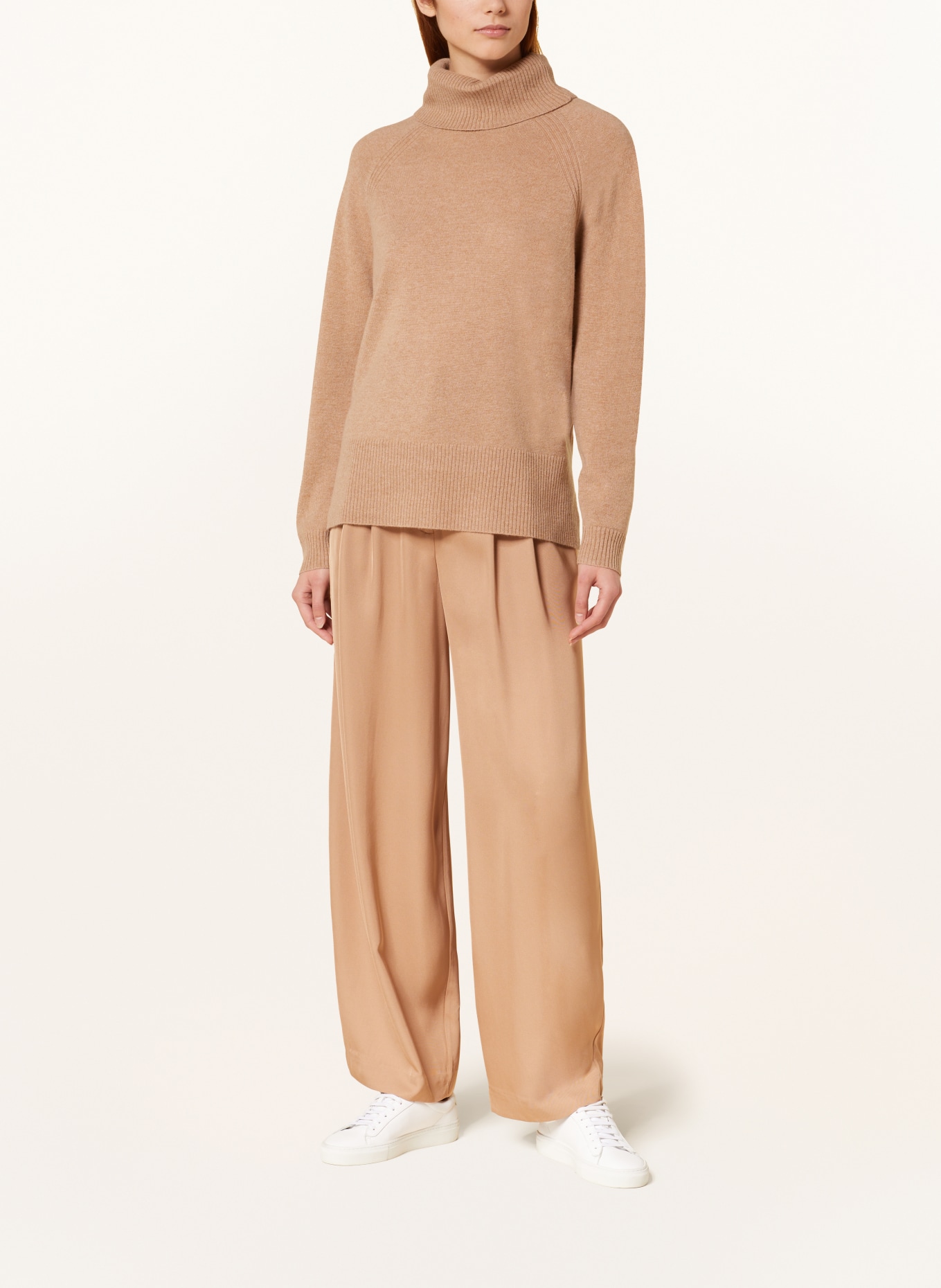 WHISTLES Turtleneck sweater in cashmere, Color: CAMEL (Image 2)