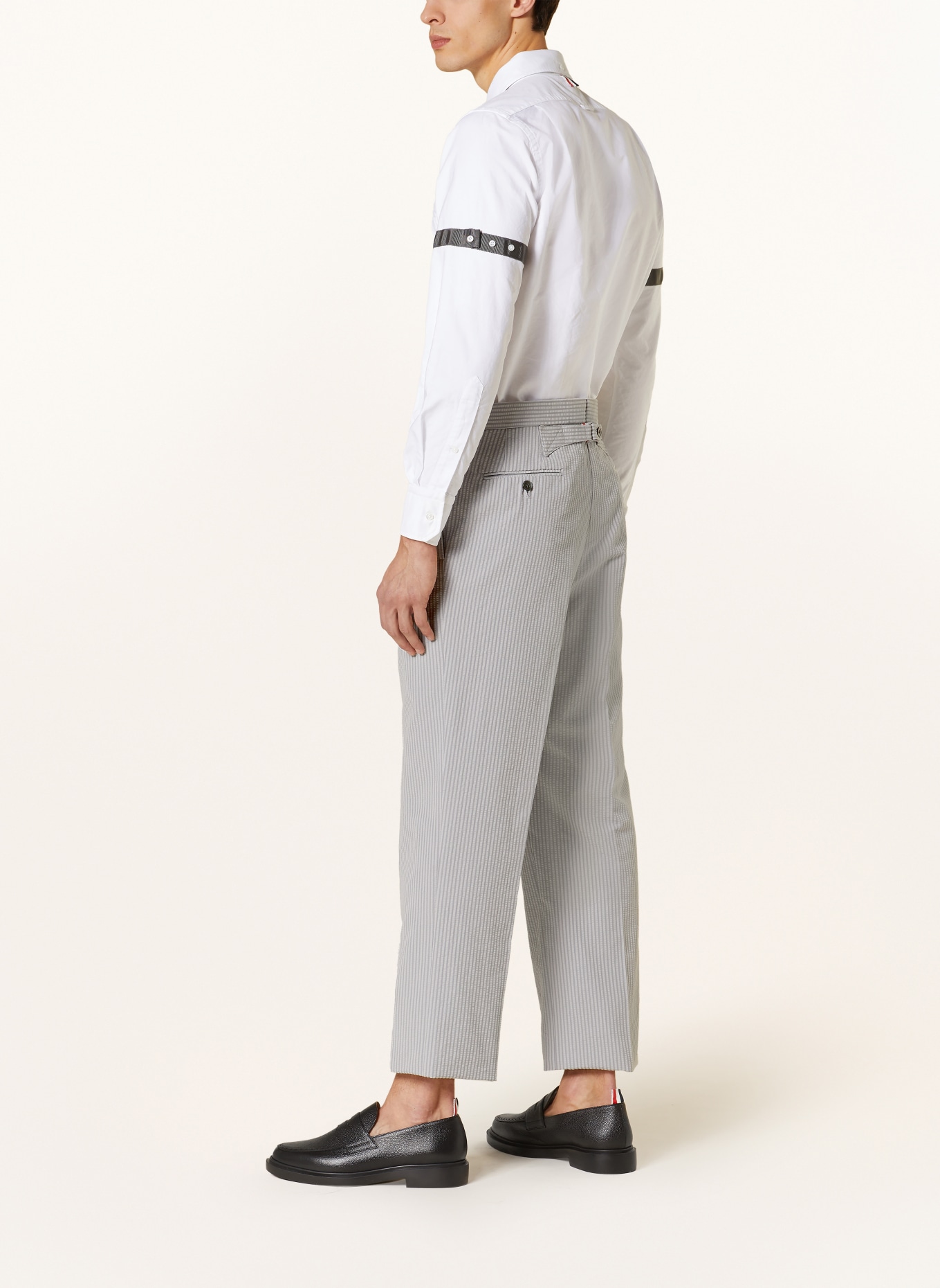 THOM BROWNE. Spodnie regular fit, Kolor: 055 LT GREY (Obrazek 5)