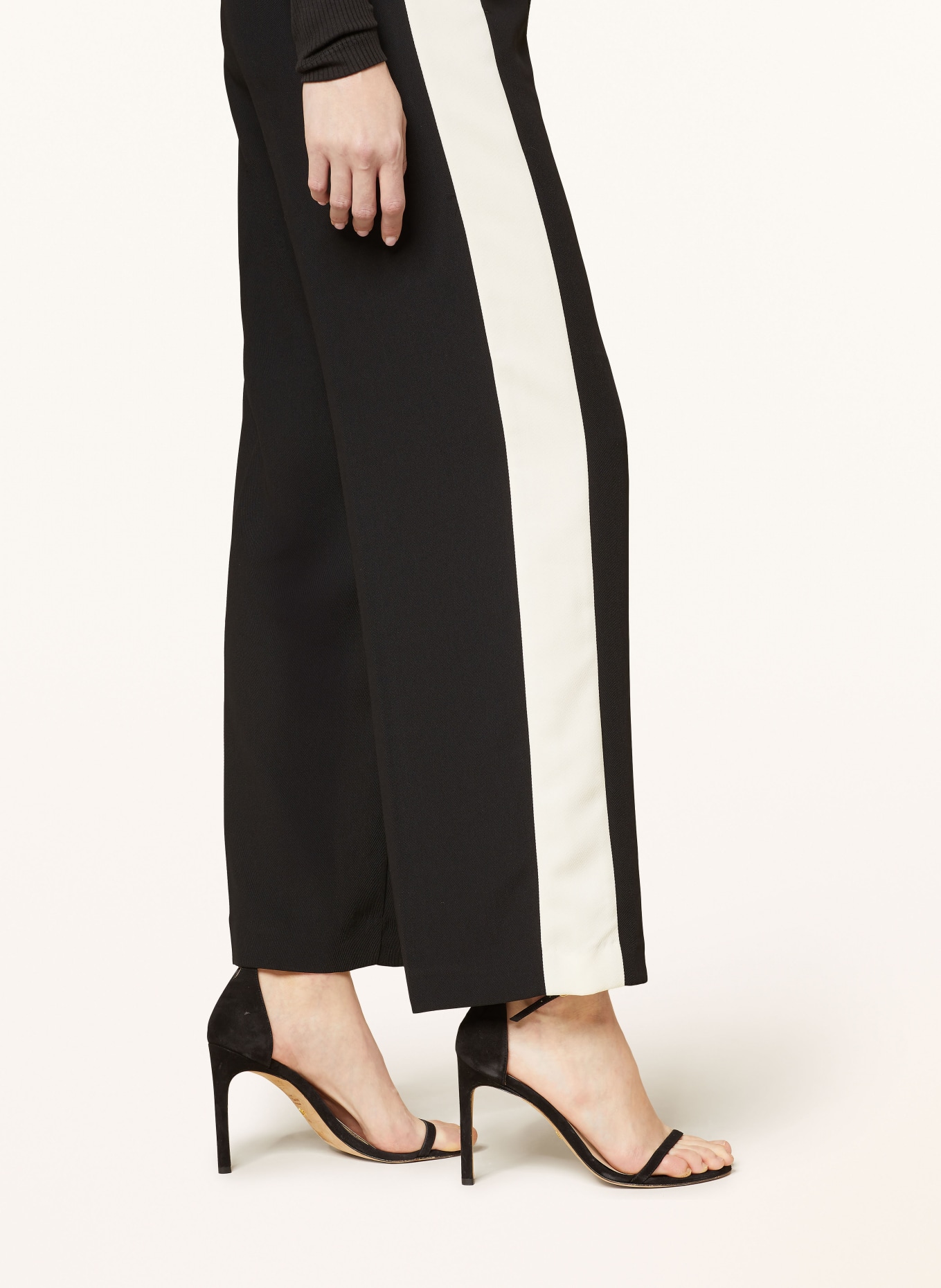 REISS Wide leg trousers MAY, Color: BLACK/ ECRU (Image 5)