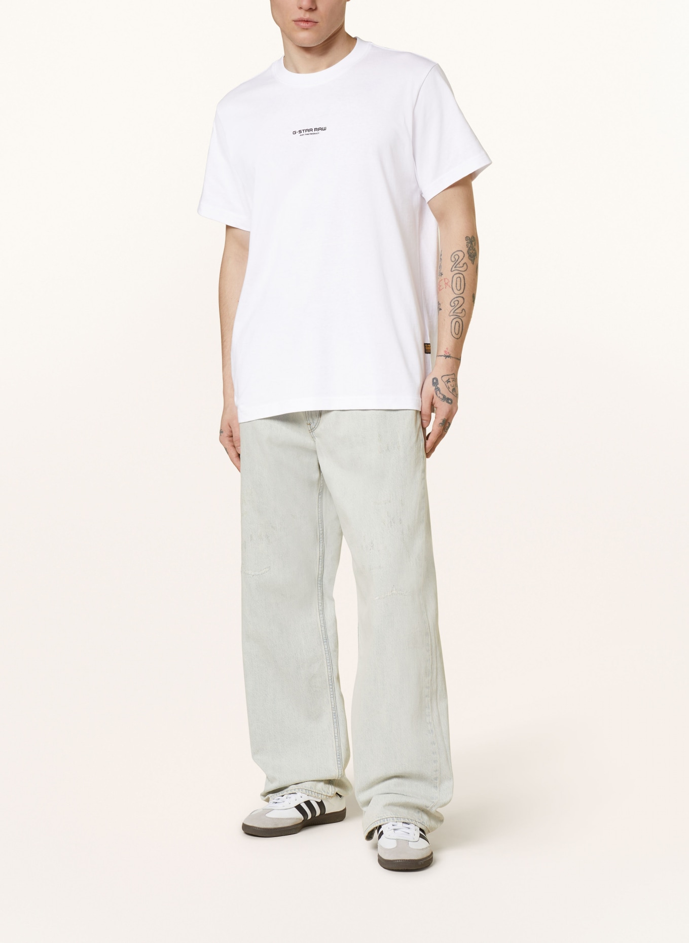 G-Star RAW T-shirt, Color: WHITE (Image 2)