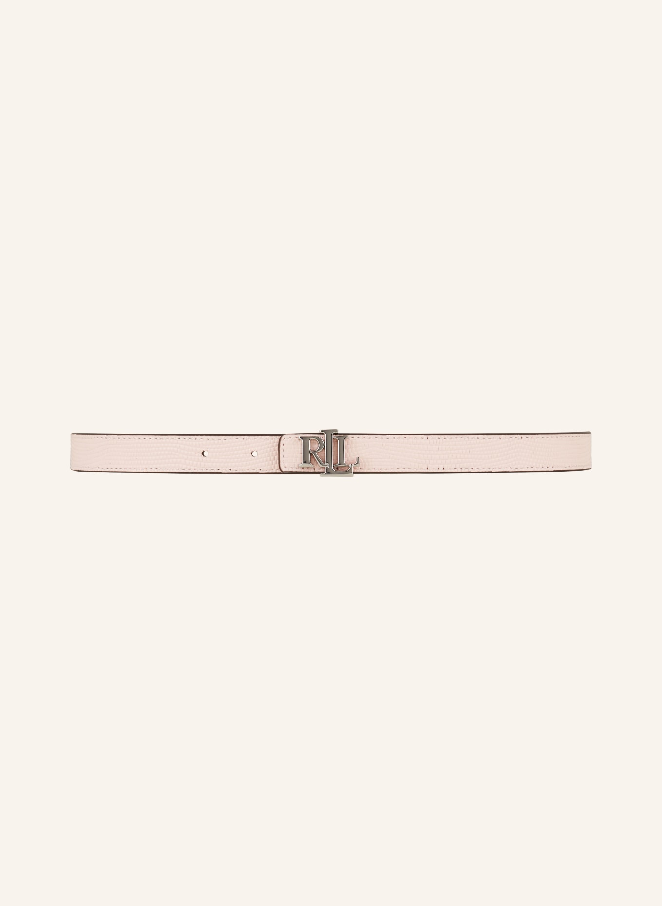 LAUREN RALPH LAUREN Reversible leather belt, Color: LIGHT PINK/ WHITE (Image 3)