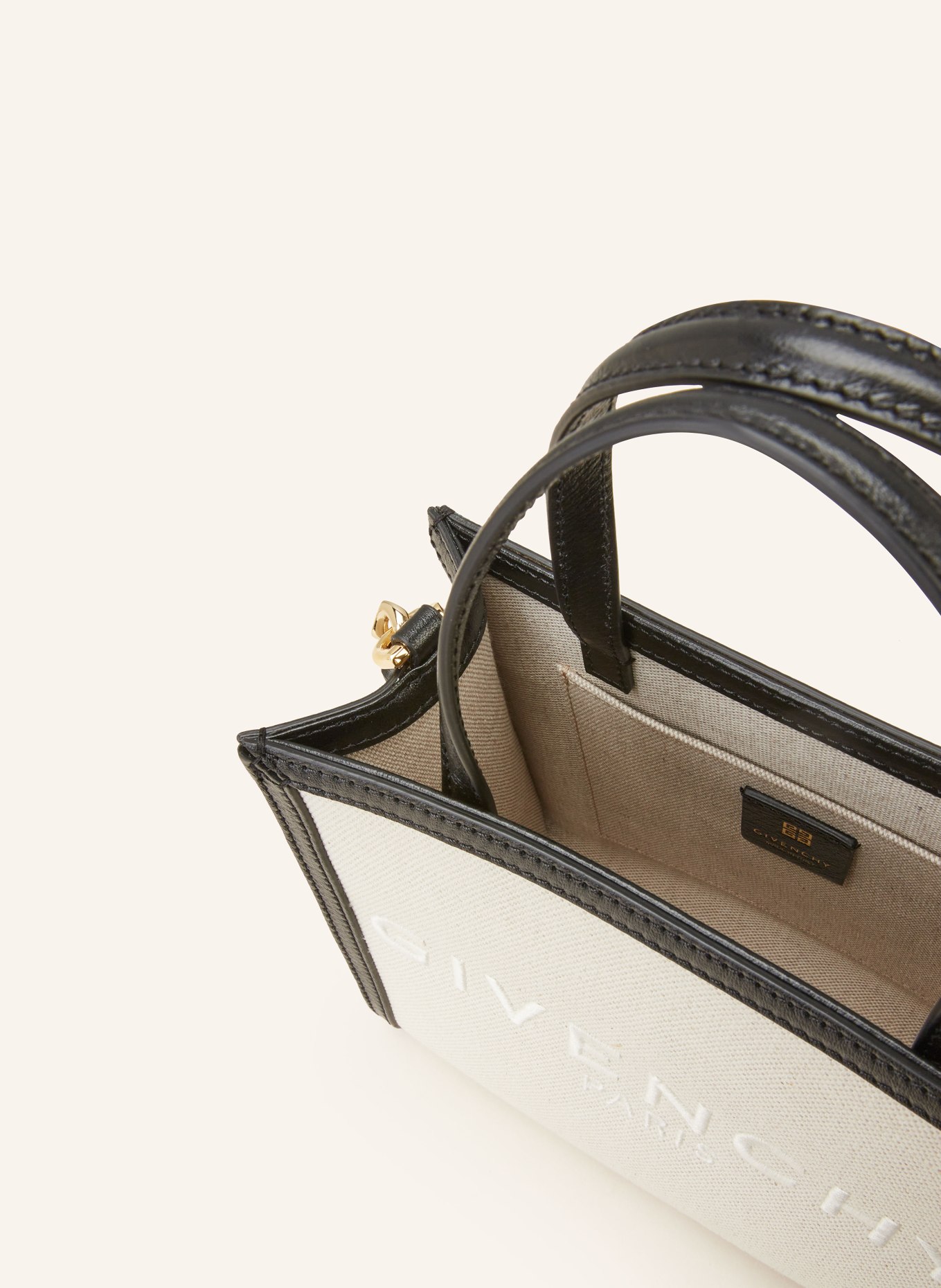 GIVENCHY Crossbody bag G-TOTE MINI, Color: BEIGE/ BLACK (Image 3)