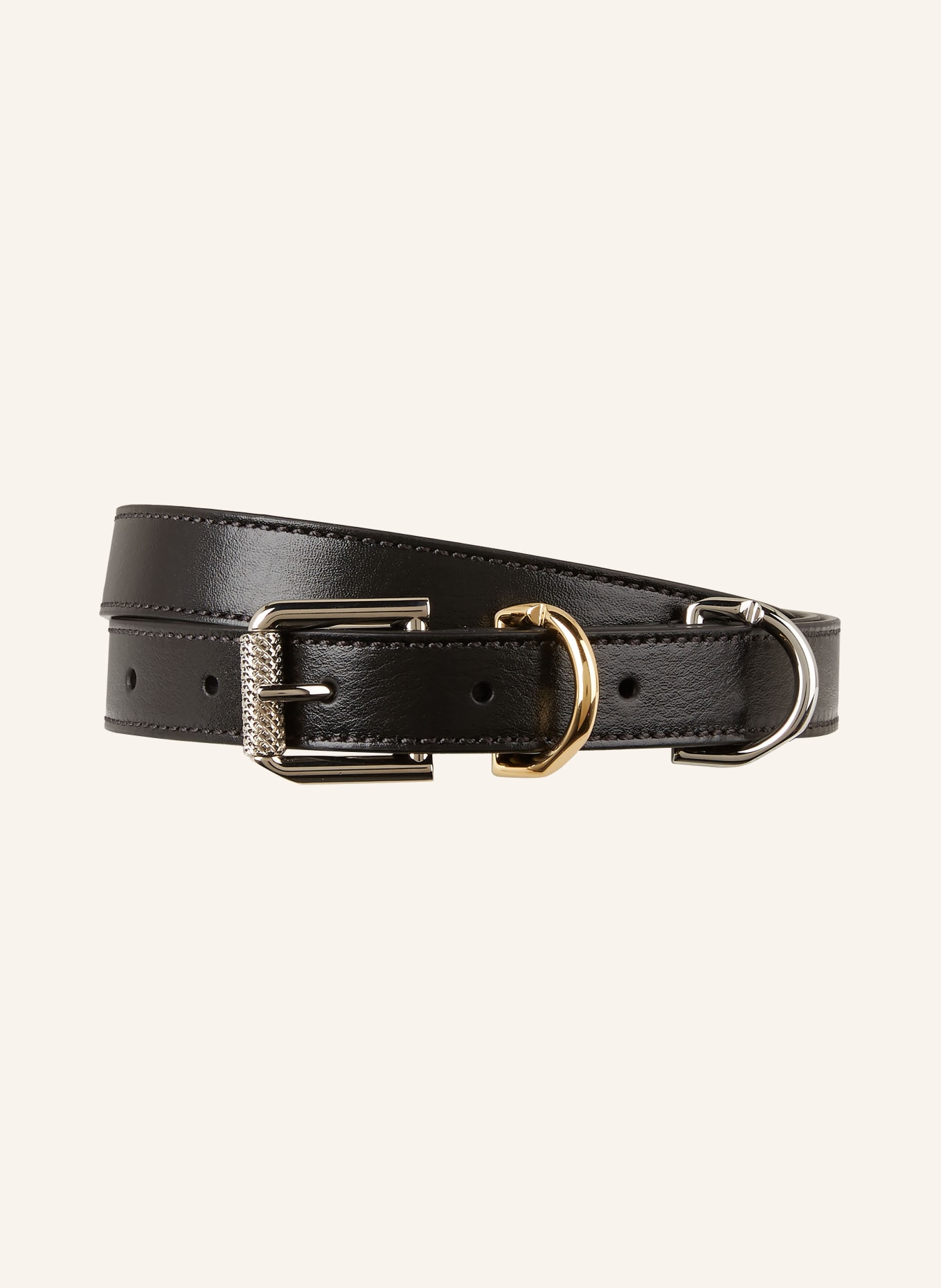 GIVENCHY Leather belt VOYOU ONE, Color: BLACK (Image 1)