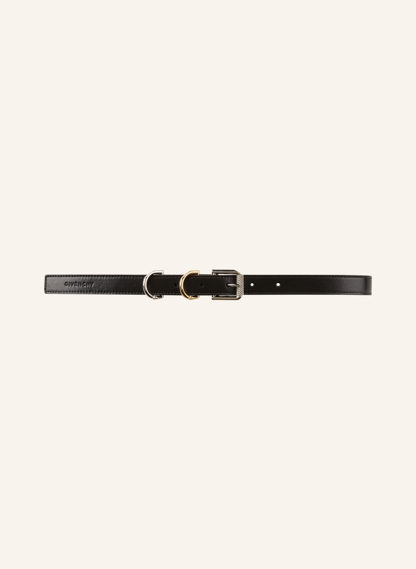 GIVENCHY Leather belt VOYOU ONE, Color: BLACK (Image 2)
