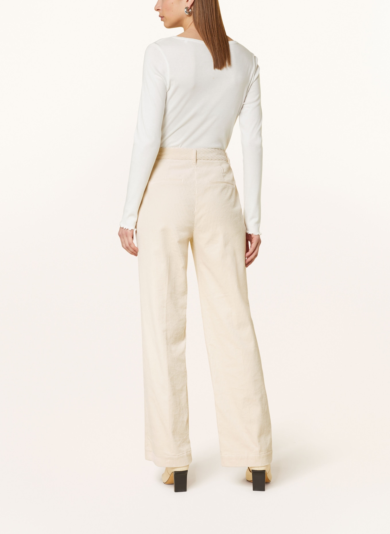 someday Spodnie sztruksowe CORLUNA, Kolor: ECRU (Obrazek 3)