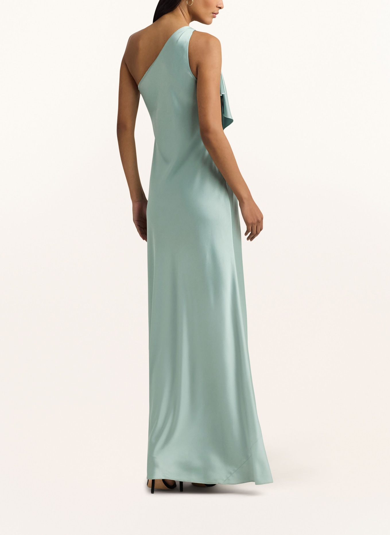 LAUREN RALPH LAUREN One-Shoulder-Kleid ELZIRA aus Satin, Farbe: HELLGRÜN (Bild 3)