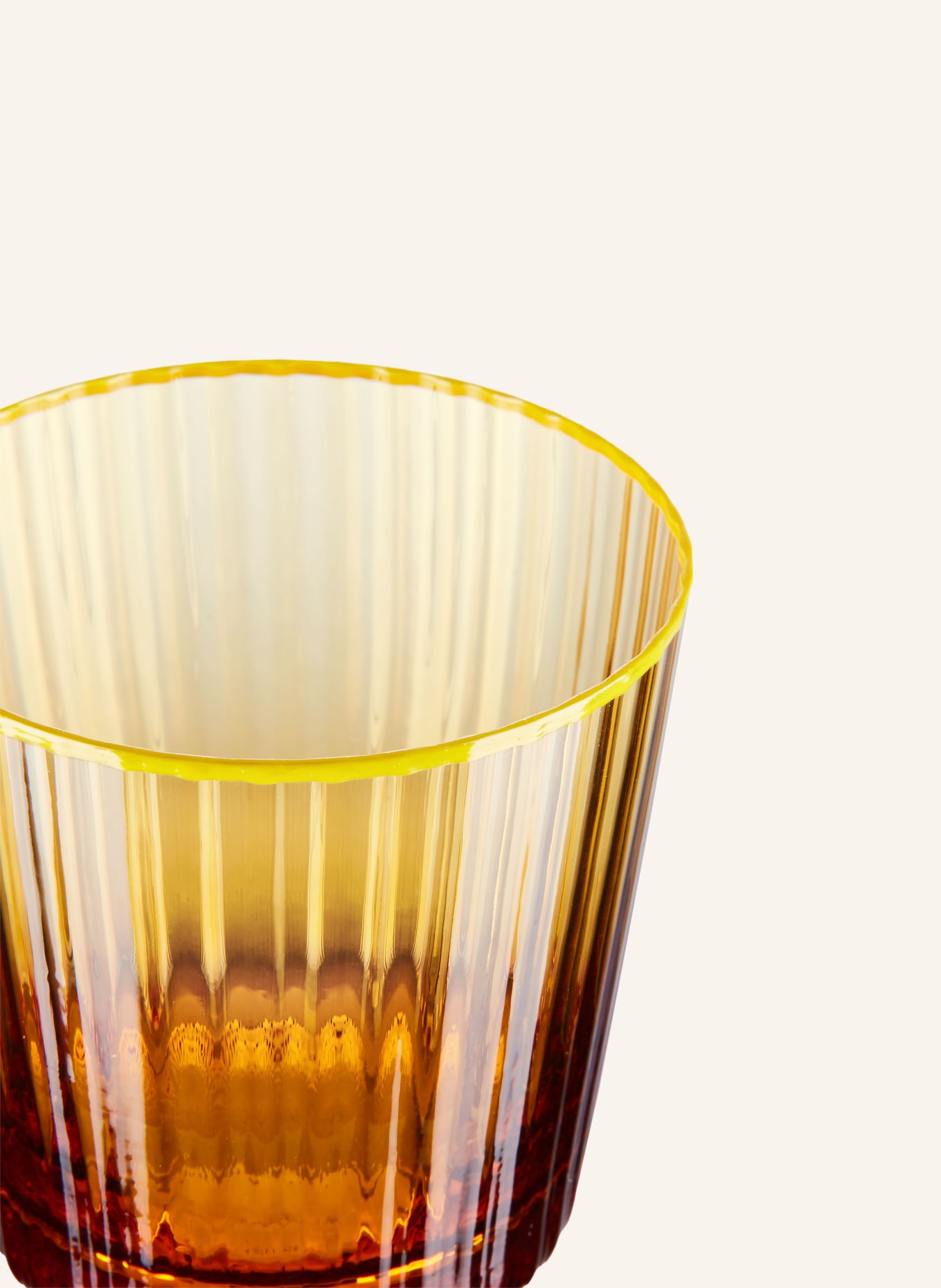 AQUAZZURA CASA Sada 2 sklenic na pití: TMAVĚ ŽLUTÁ