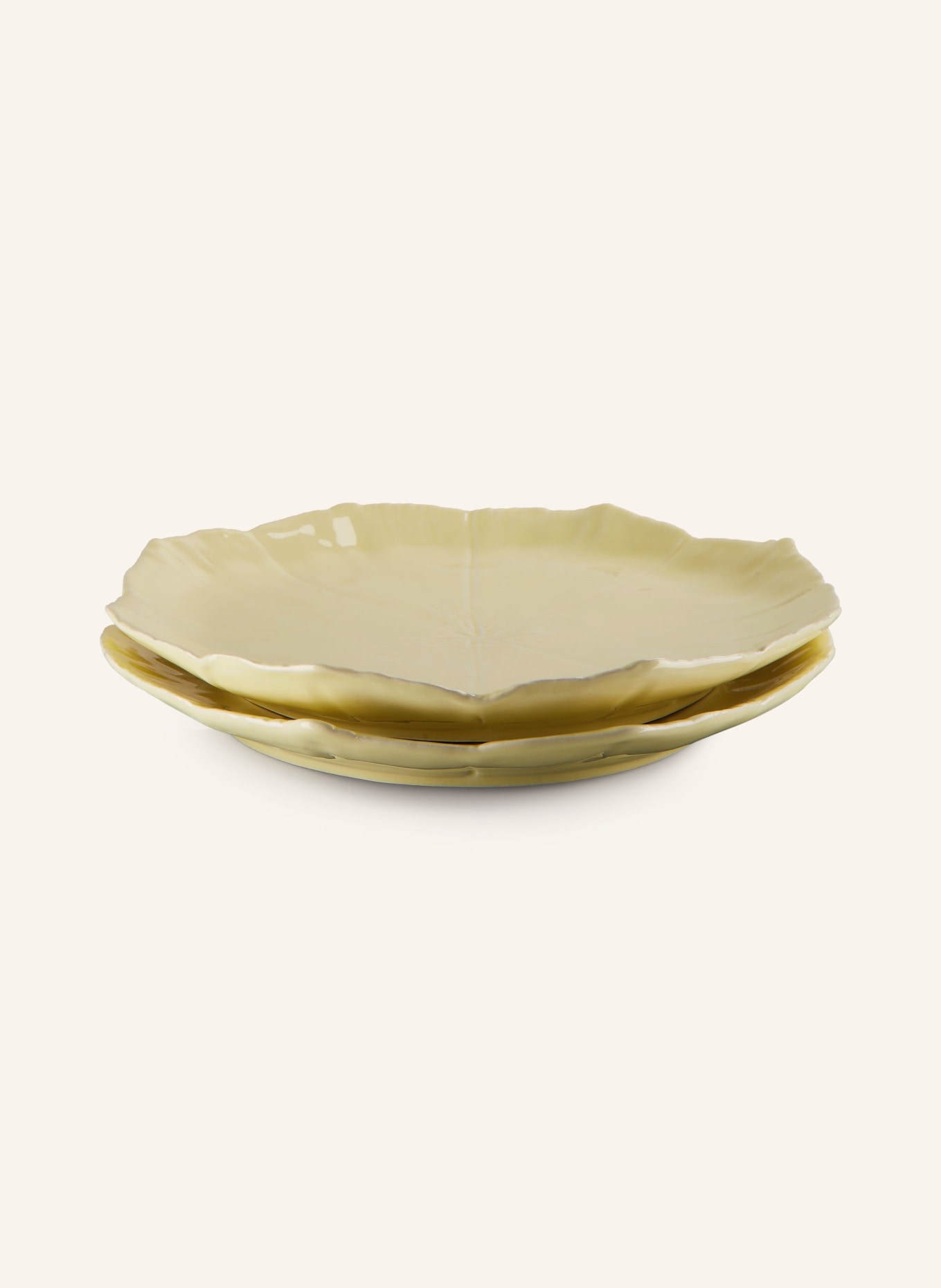 AQUAZZURA CASA Set of 2 dinner plates CHERRY BLOSSOM, Color: LIGHT YELLOW (Image 2)