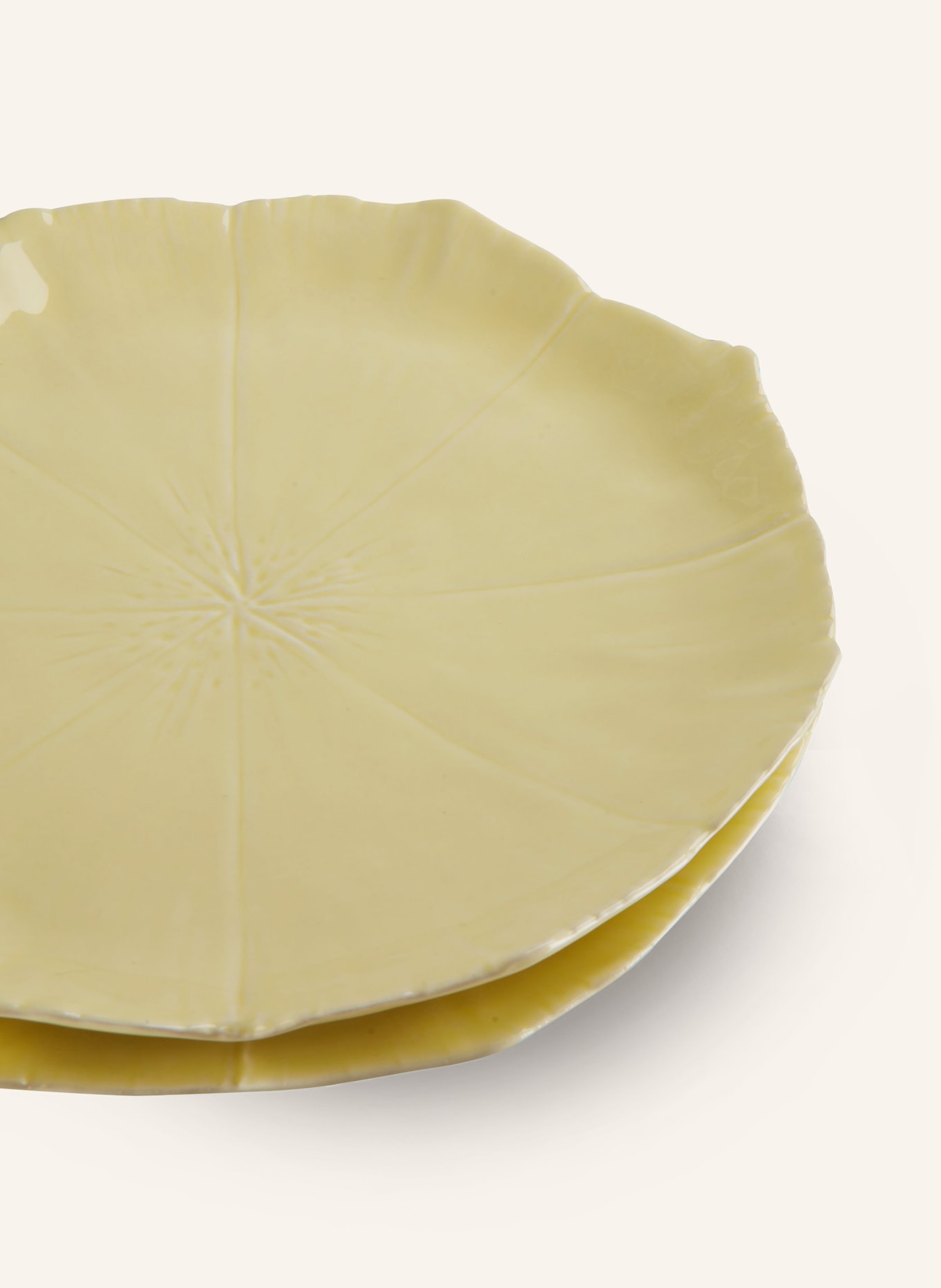 AQUAZZURA CASA Set of 2 dinner plates CHERRY BLOSSOM, Color: LIGHT YELLOW (Image 3)