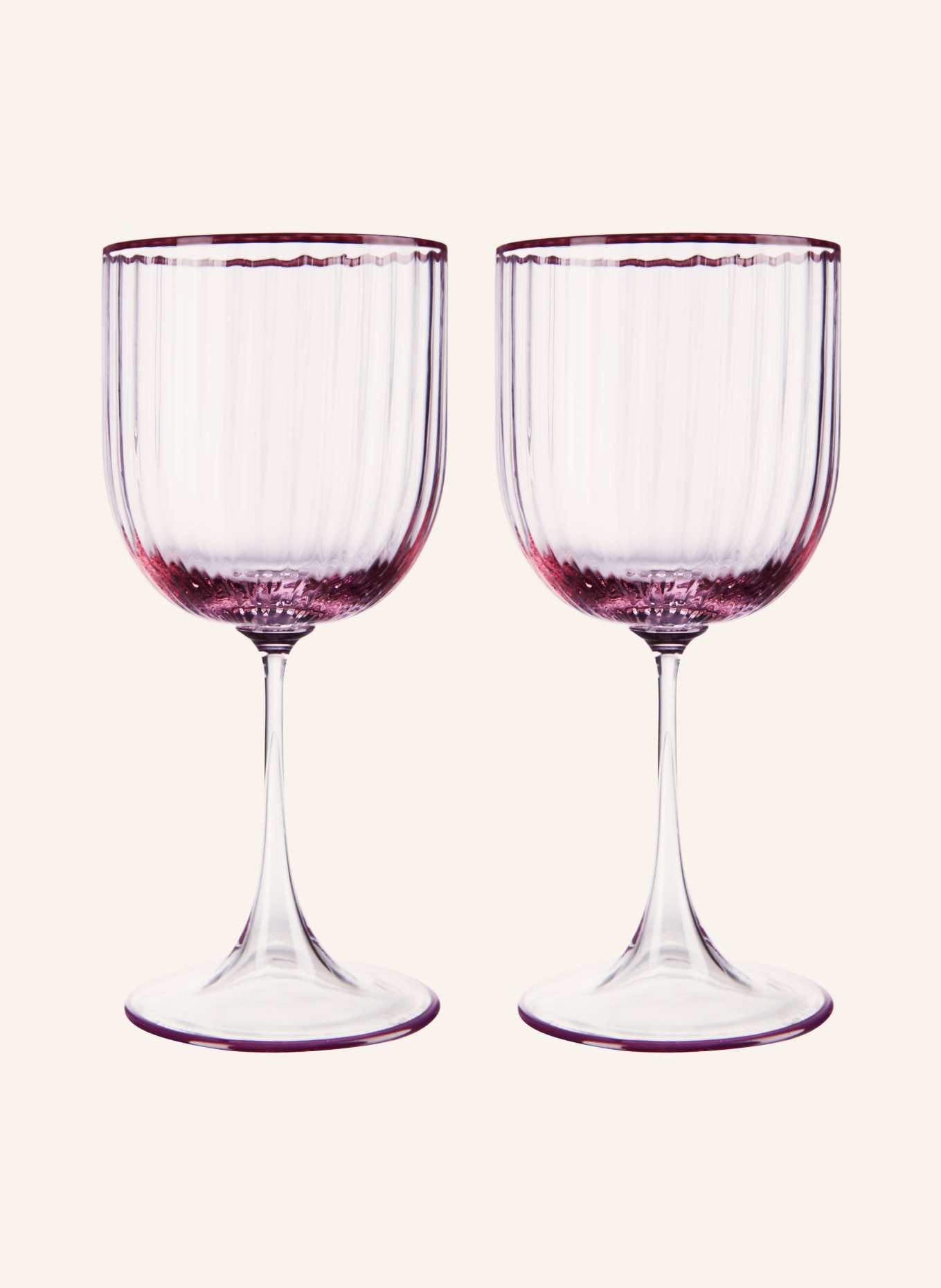 AQUAZZURA CASA Sada 2 skleniček na víno, Barva: RŮŽOVÁ (Obrázek 1)