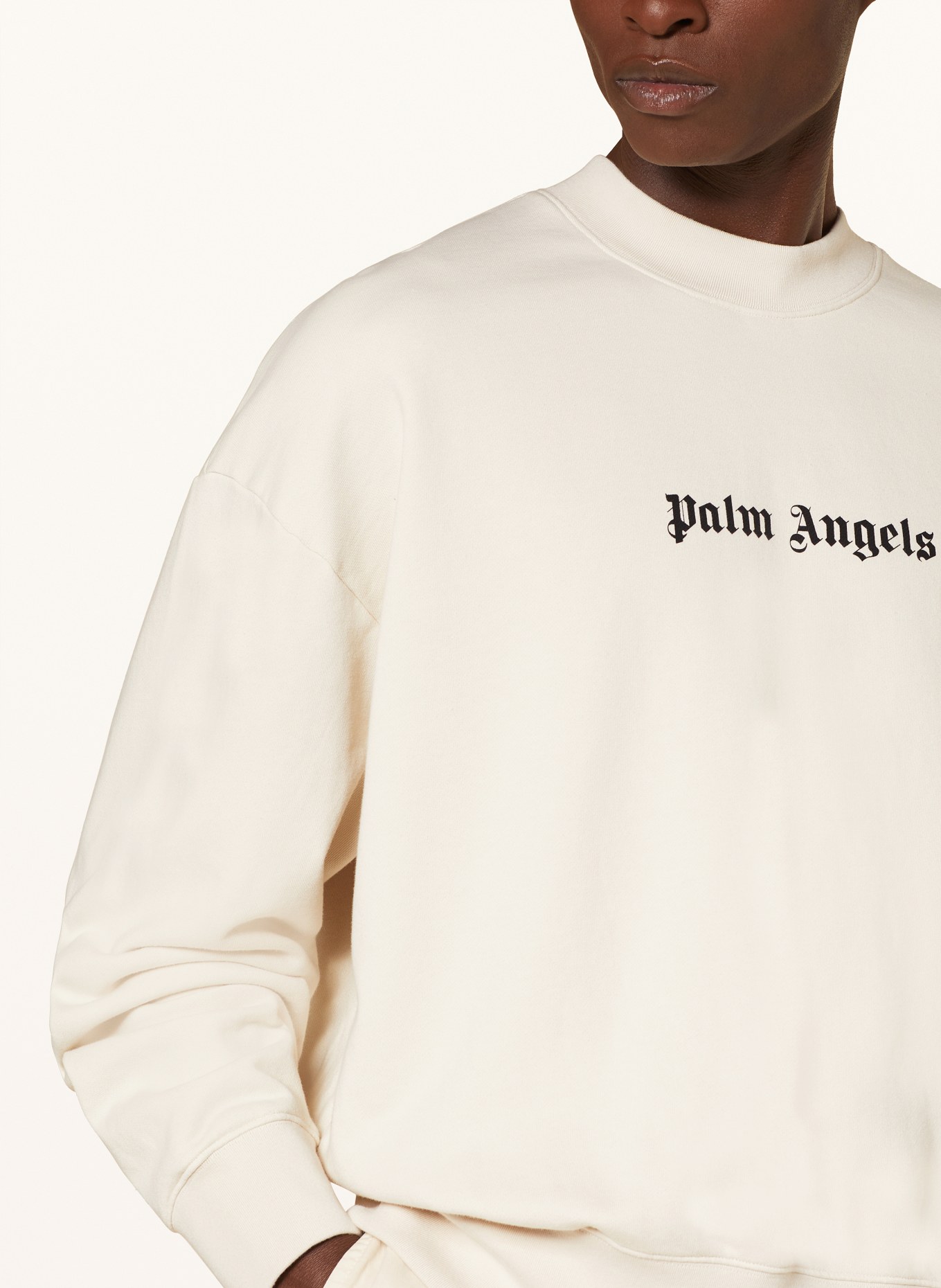 Palm Angels Sweatshirt, Color: CREAM/ BLACK (Image 4)