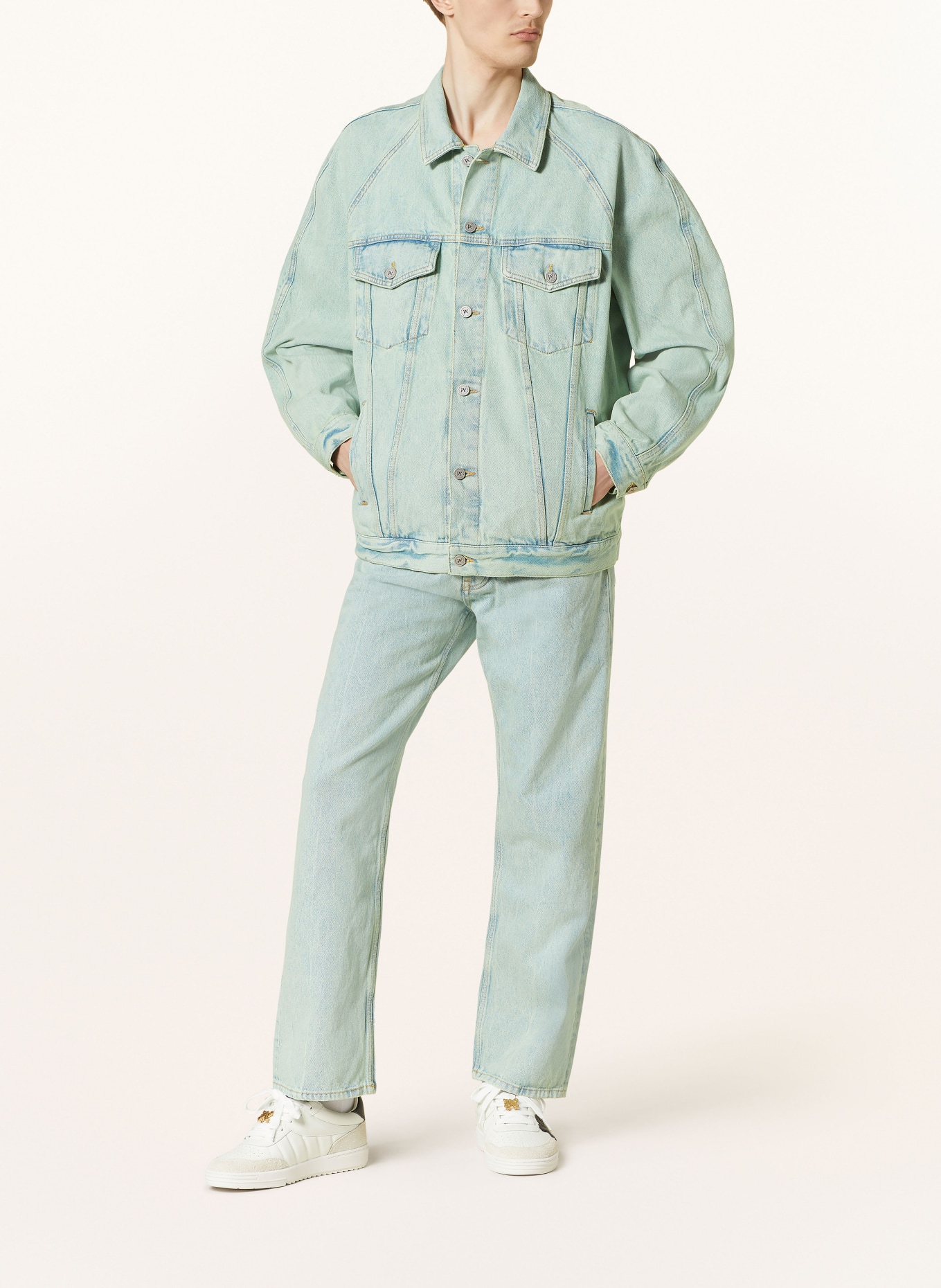 Palm Angels Jeans, Color: 5103 MINT OFF WHITE (Image 2)