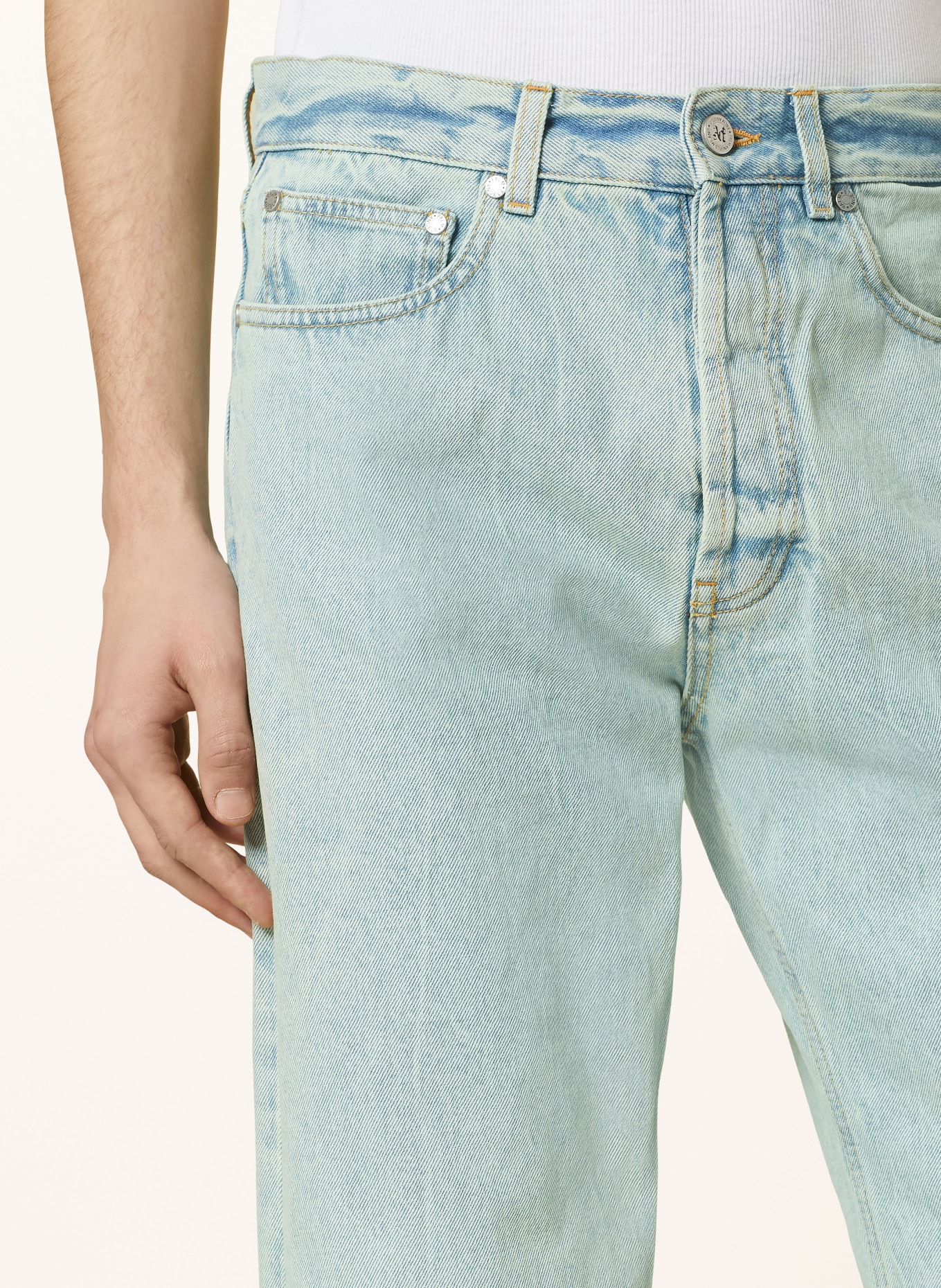 Palm Angels Jeans, Color: 5103 MINT OFF WHITE (Image 5)