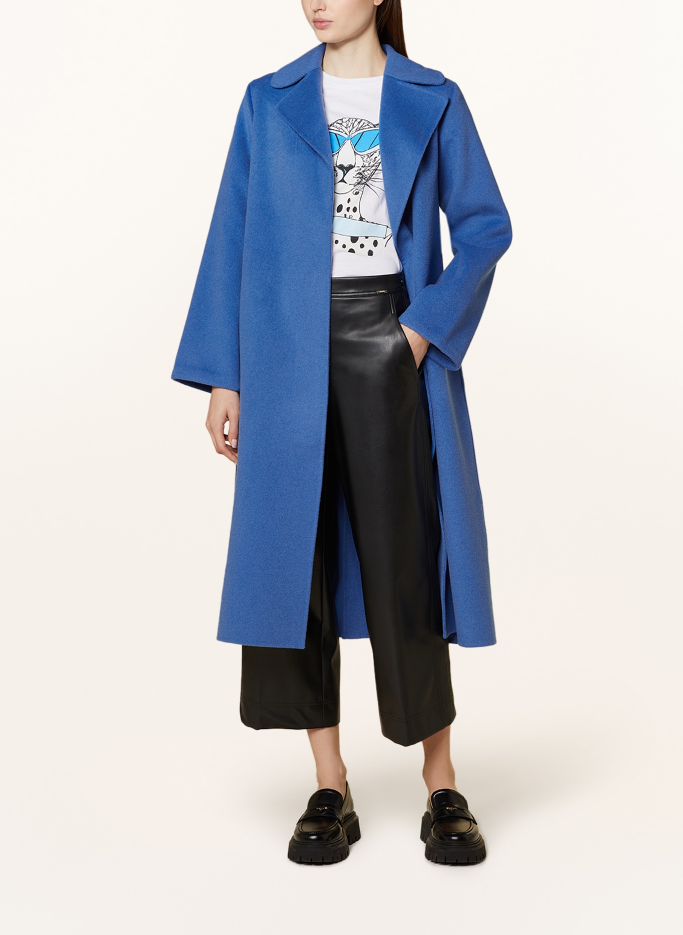 rich&royal Wool coat, Color: BLUE (Image 2)