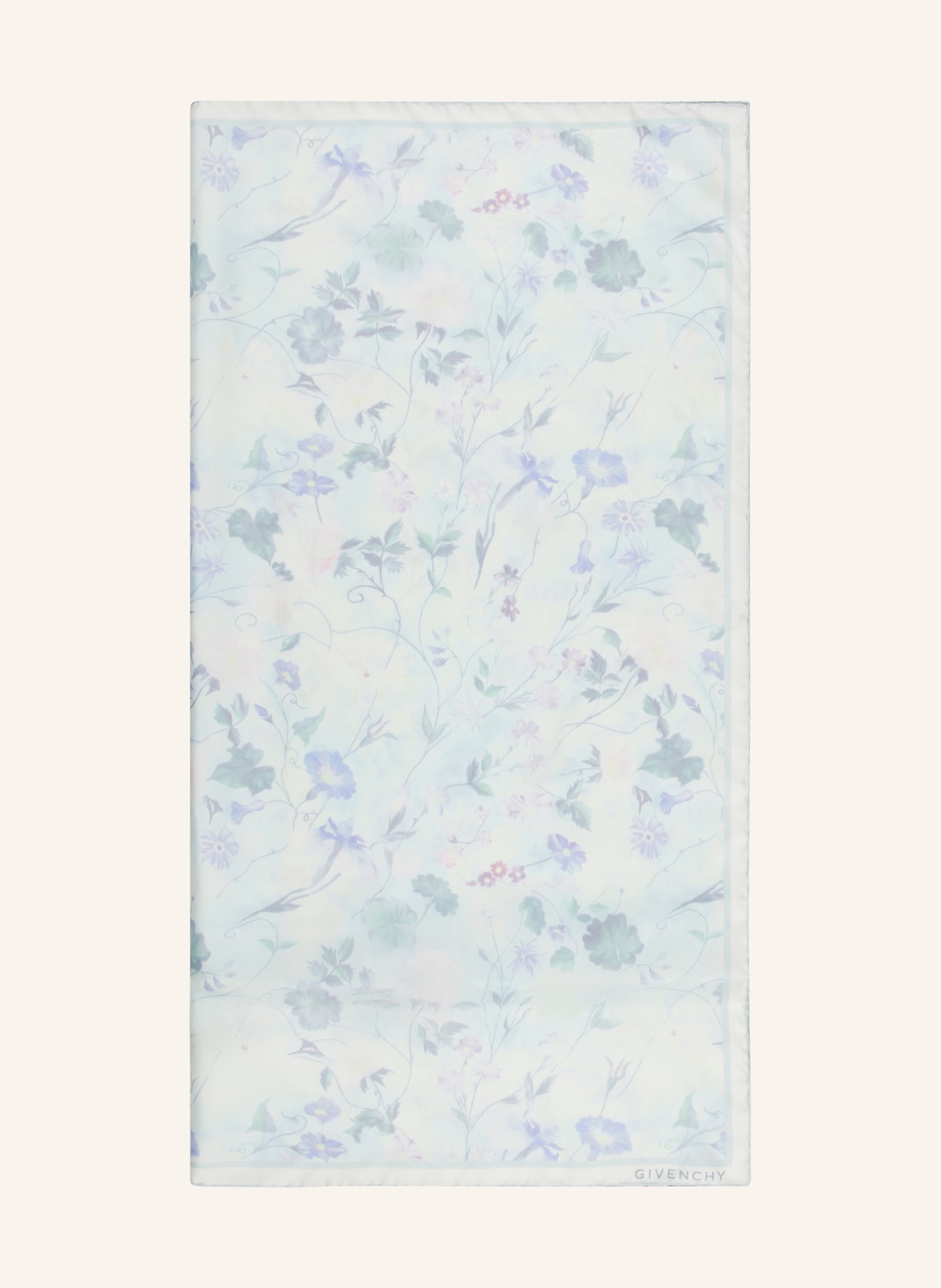 GIVENCHY Silk scarf, Color: MINT/ GREEN/ PURPLE (Image 1)