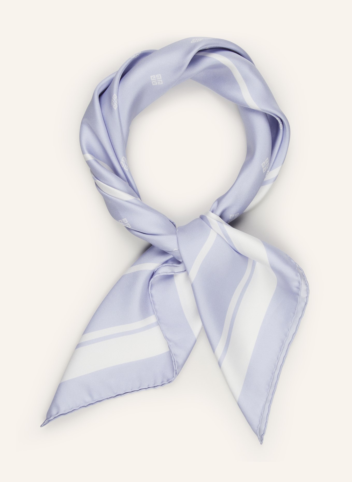 GIVENCHY Silk scarf, Color: LIGHT PURPLE/ WHITE (Image 2)