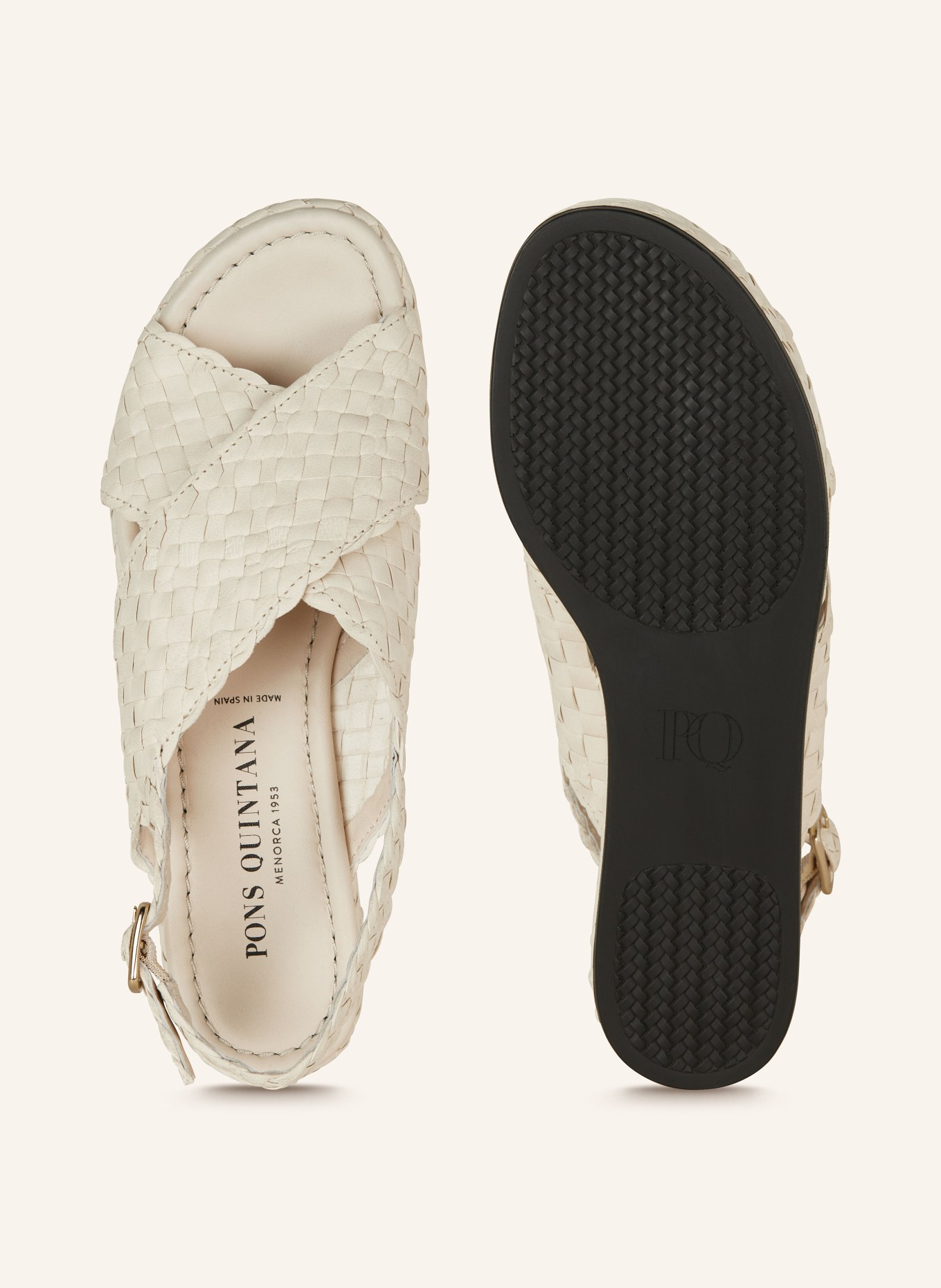 PONS QUINTANA Platform sandals FORLI, Color: CREAM (Image 5)