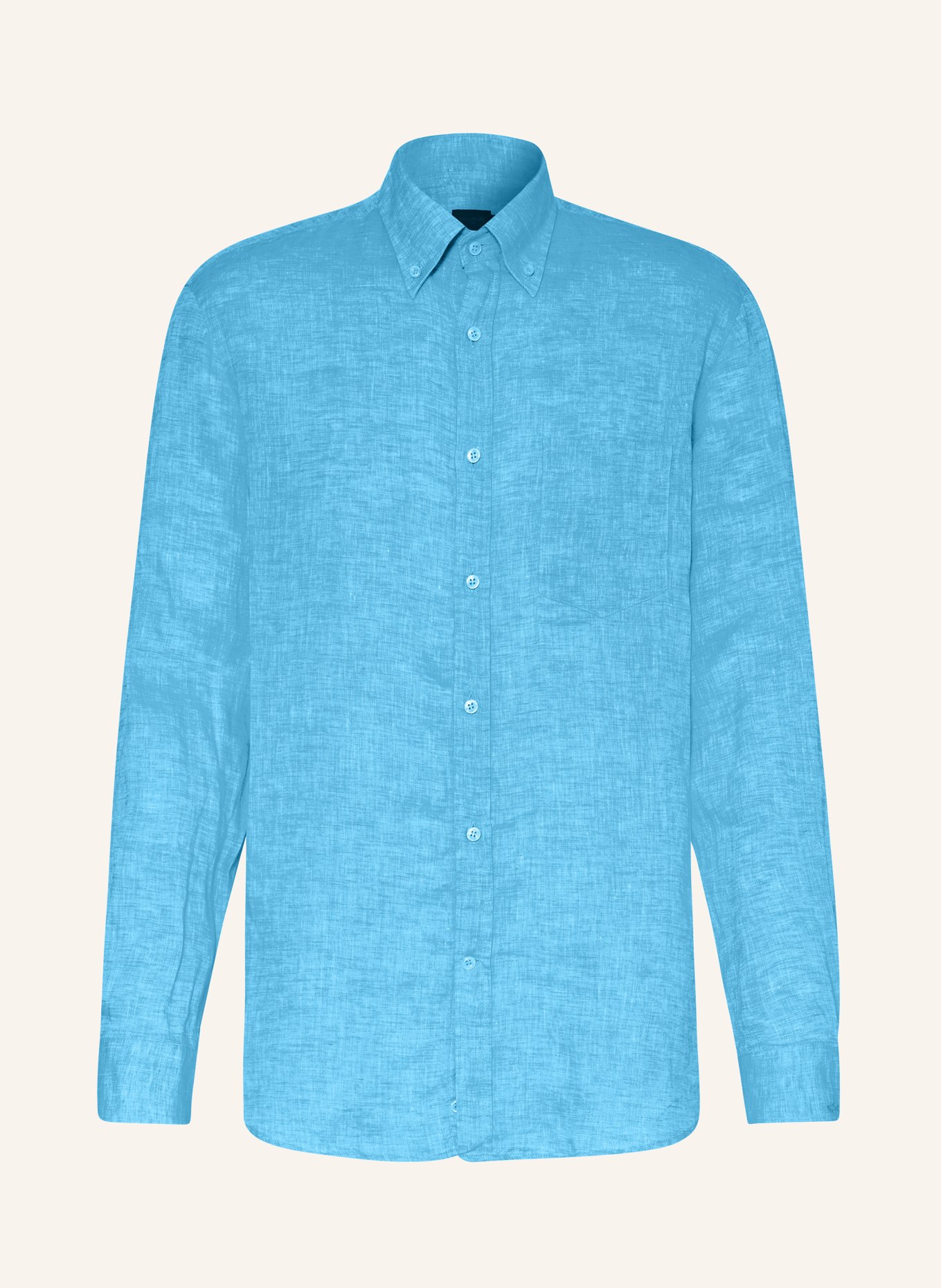 PAUL & SHARK Leinenhemd Regular Fit: 523 TURCHESE