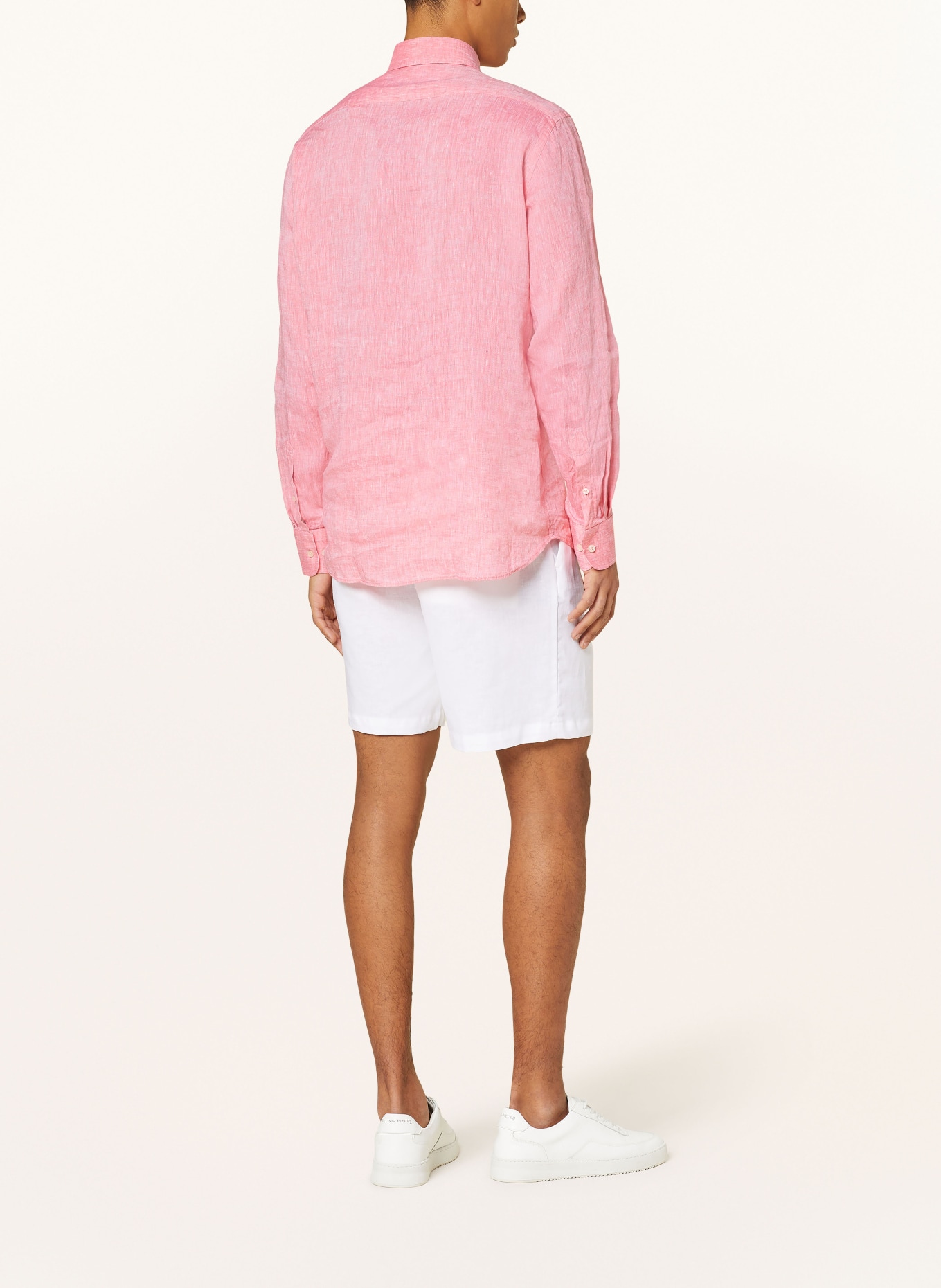 PAUL & SHARK Linen shirt regular fit, Color: SALMON (Image 3)