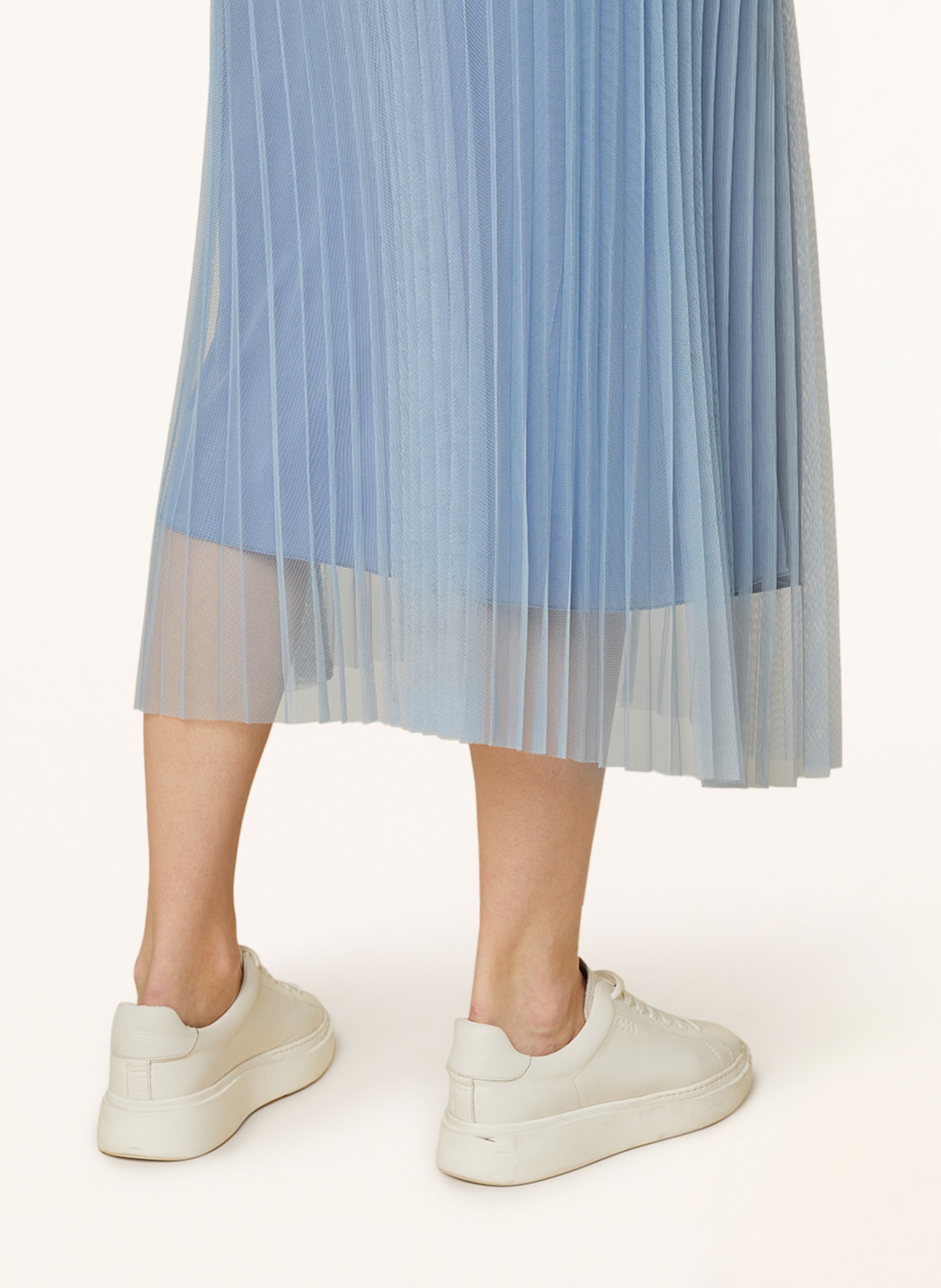 rich&royal Tulle skirt with pleats, Color: BLUE GRAY (Image 4)