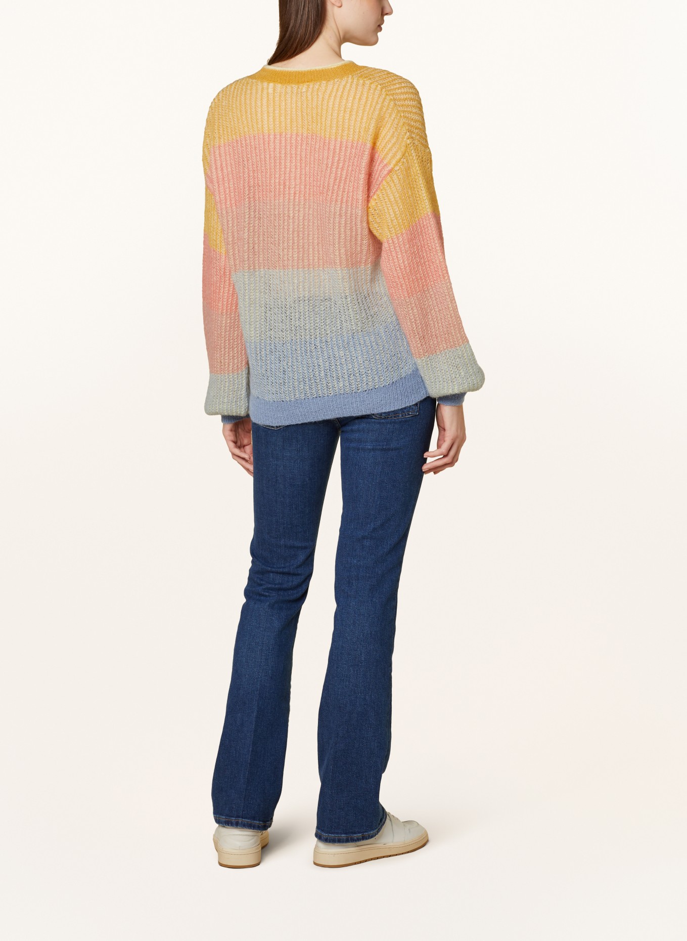 rich&royal Sweater with alpaca, Color: DARK YELLOW/ SALMON/ MINT (Image 3)