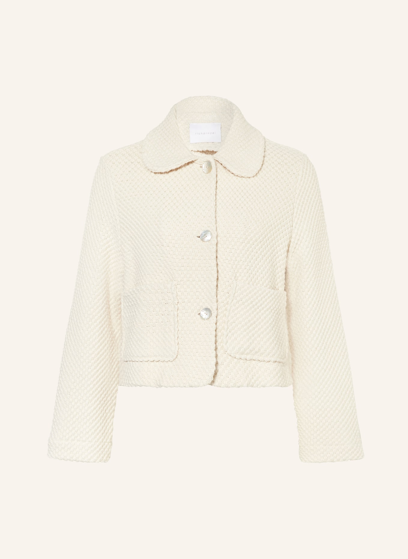 rich&royal Boxy jacket, Color: CREAM (Image 1)