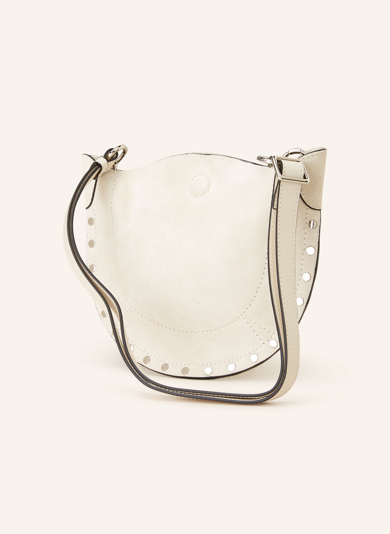 ISABEL MARANT Crossbody bag MINI MOON with rivets, Color: ECRU (Image 2)