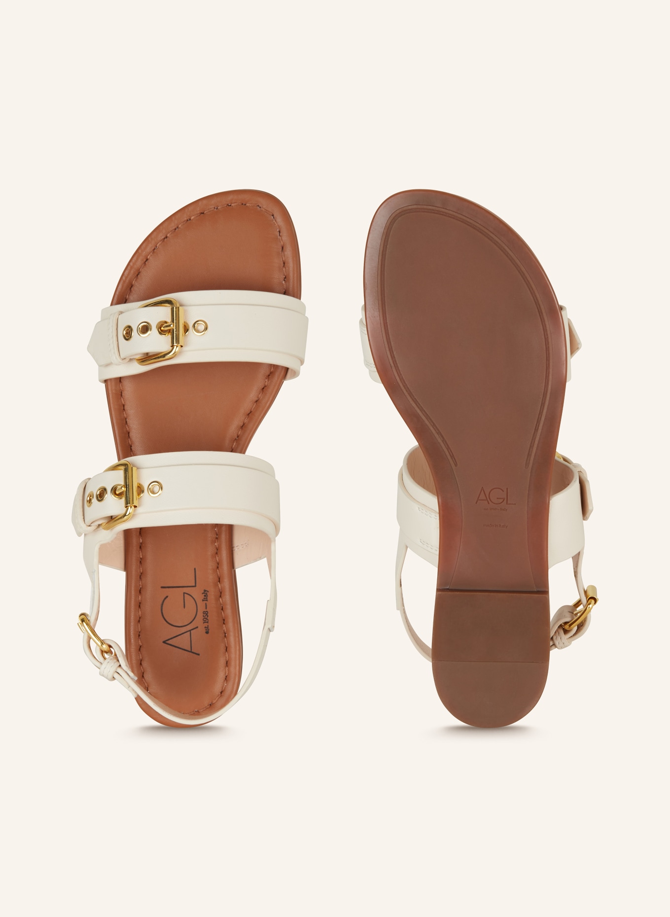 AGL Sandals SUMMER, Color: CREAM (Image 5)