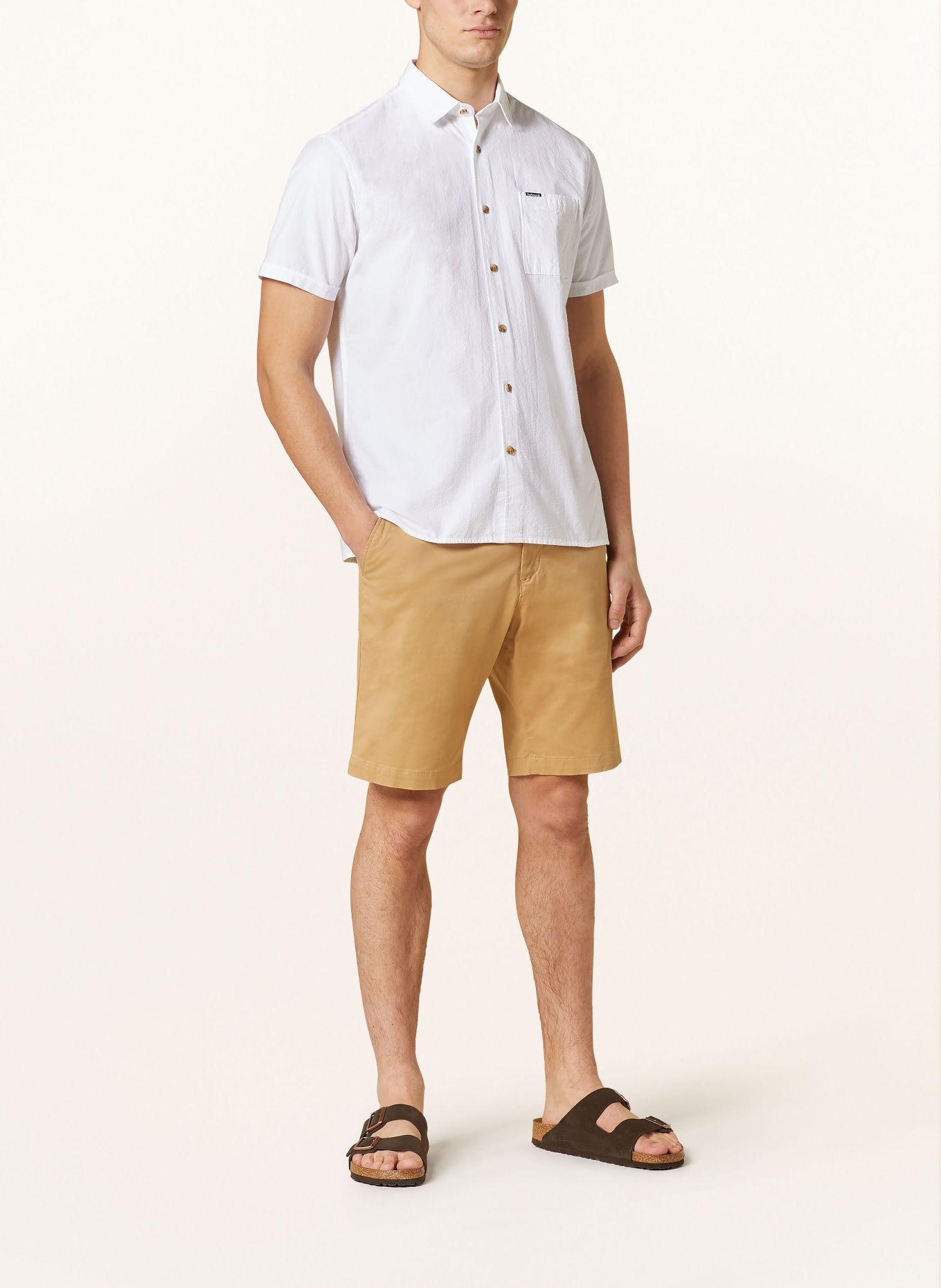 Barbour Short sleeve shirt THERMOND regular fit, Color: WHITE (Image 2)