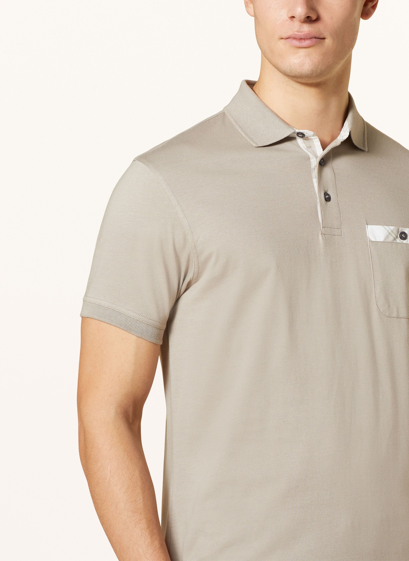 Barbour Jersey polo shirt, Color: LIGHT GRAY (Image 4)