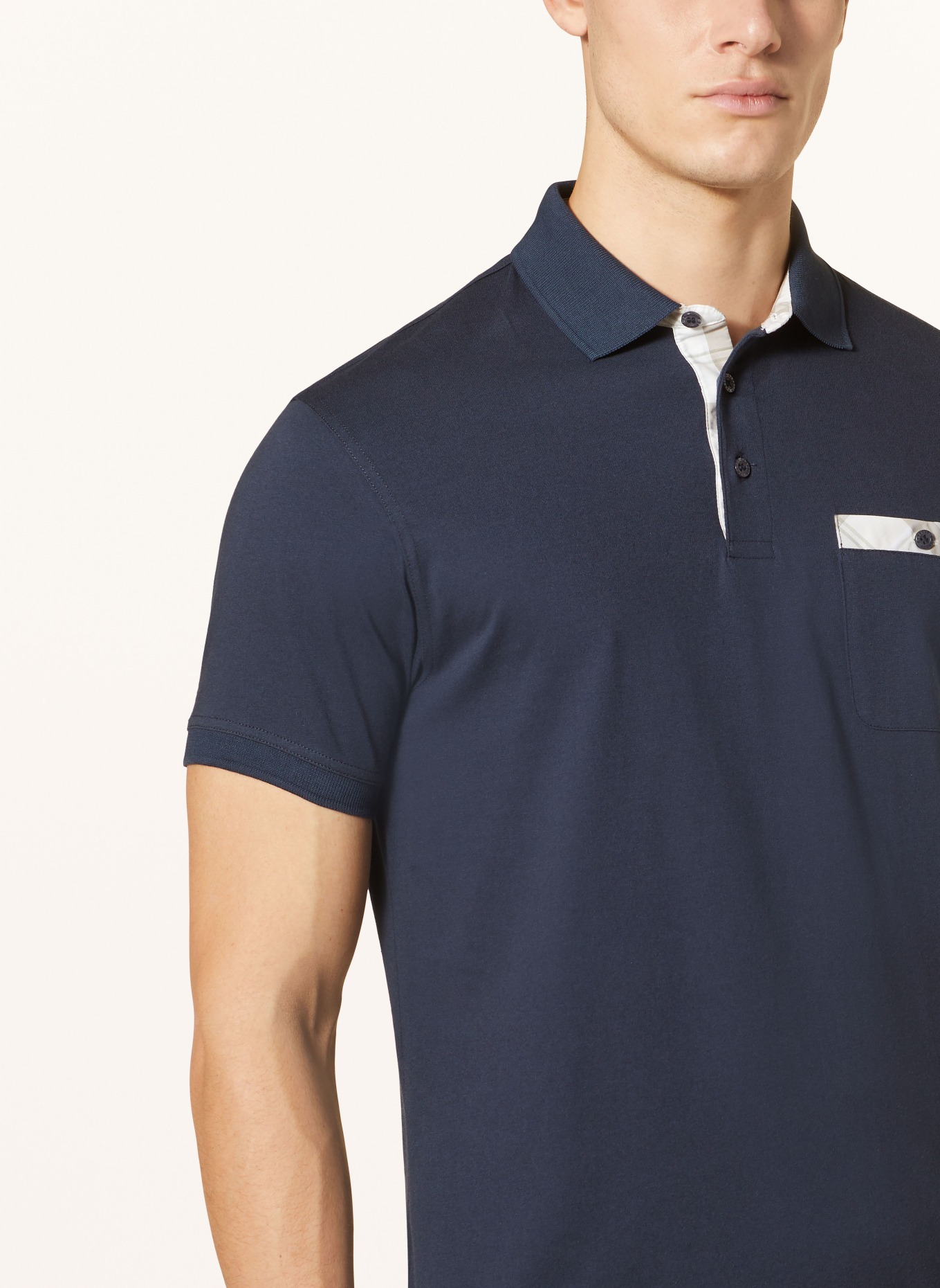 Barbour Jersey polo shirt HIRSTLY, Color: DARK BLUE (Image 4)