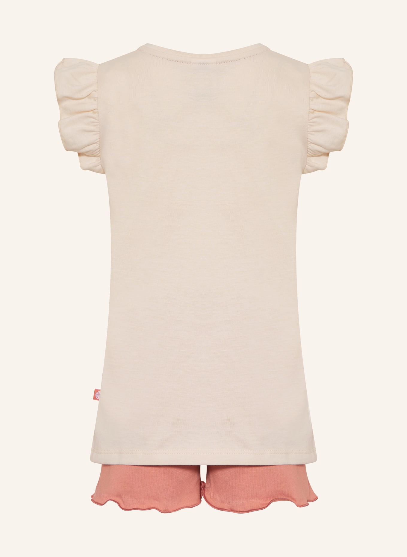 Sanetta Shorty-Schlafanzug, Farbe: NUDE/ HELLROT (Bild 2)