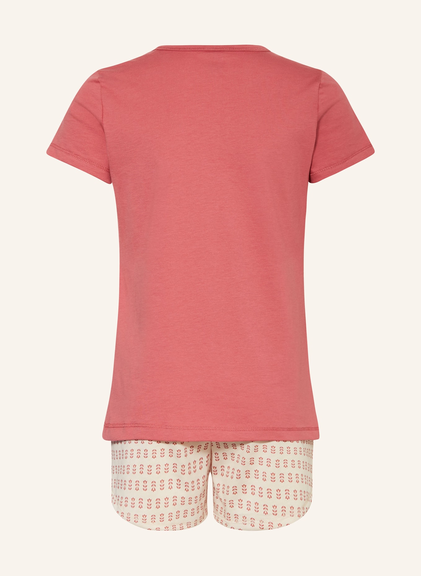 Sanetta Shorty-Schlafanzug, Farbe: ROSÉ/ ECRU (Bild 2)