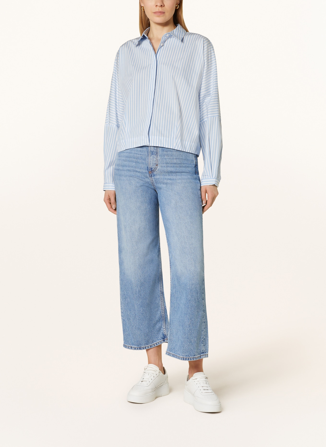 someday Shirt blouse ZESTO, Color: LIGHT BLUE/ WHITE (Image 2)